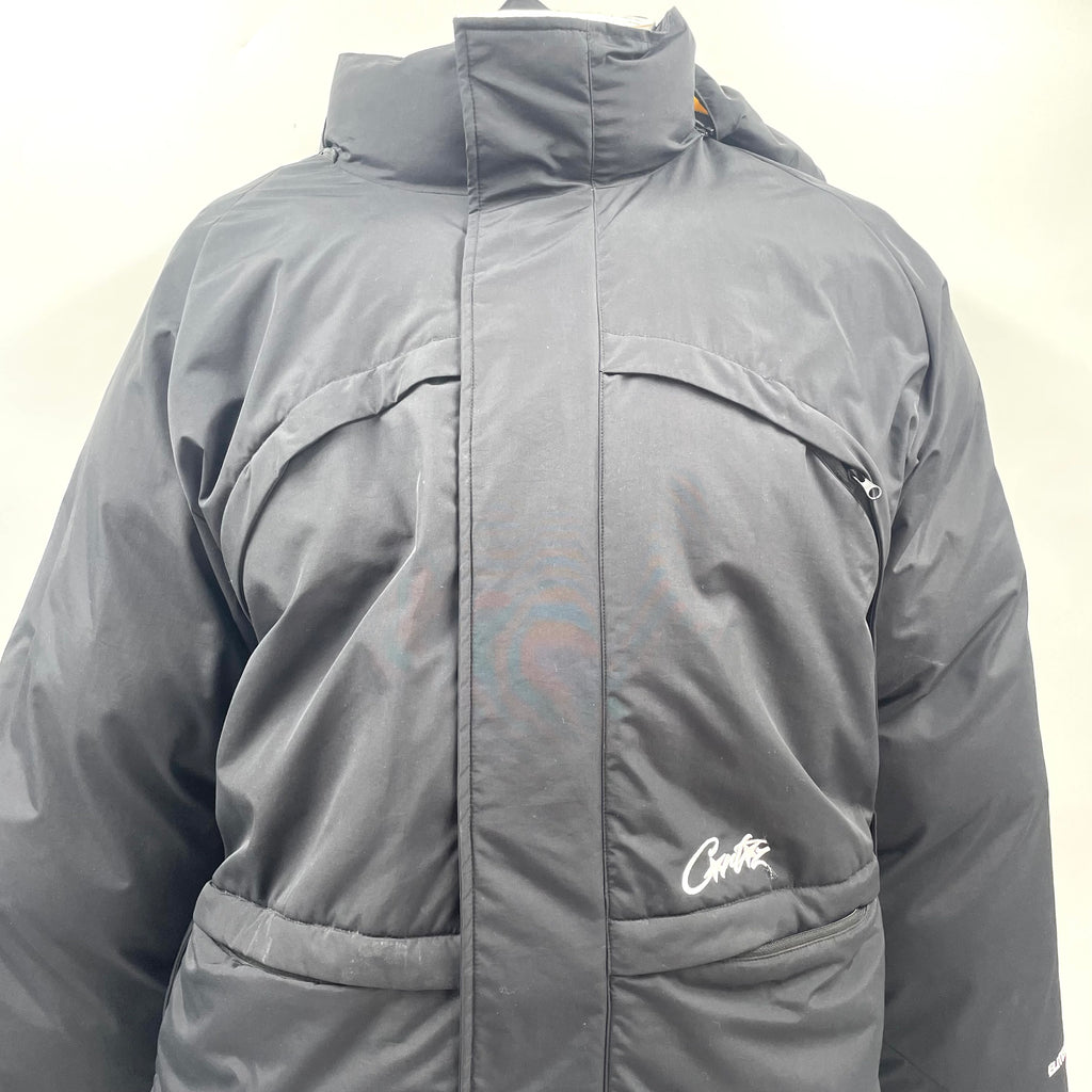 Corteiz Black Puffer Jacket – Pre-Owned Excellent Condition, Size XL