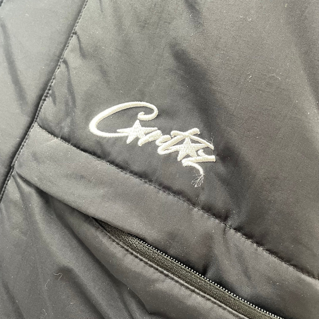 Corteiz Black Puffer Jacket – Pre-Owned Excellent Condition, Size XL