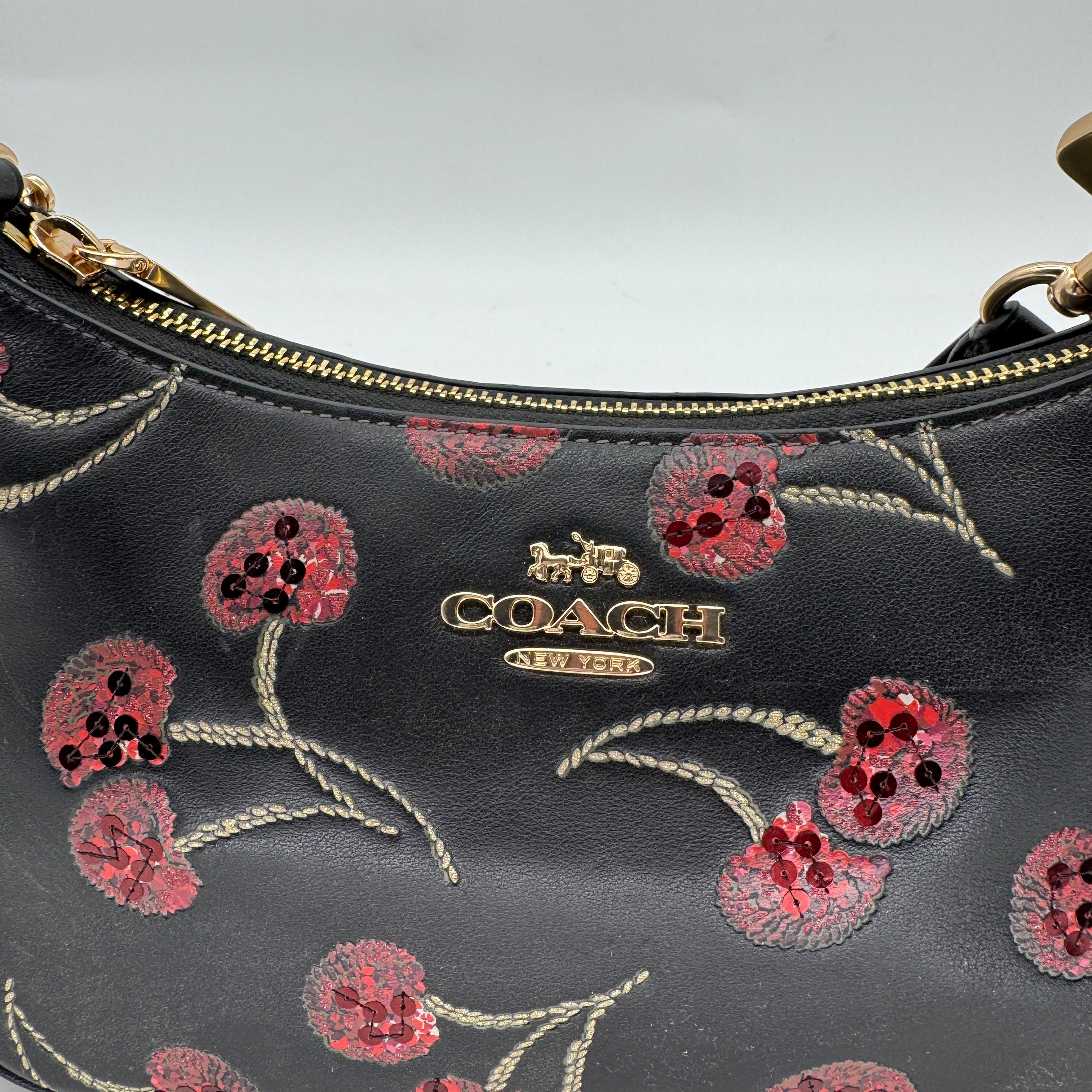 Coach Teri Shoulder Bag Cherry Print