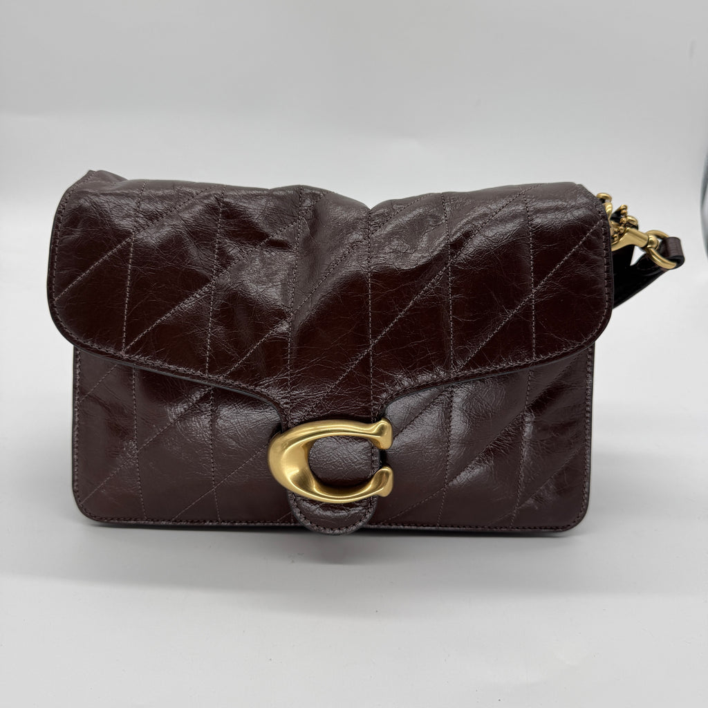 Coach Chain Tabby Shoulder Bag Quilted