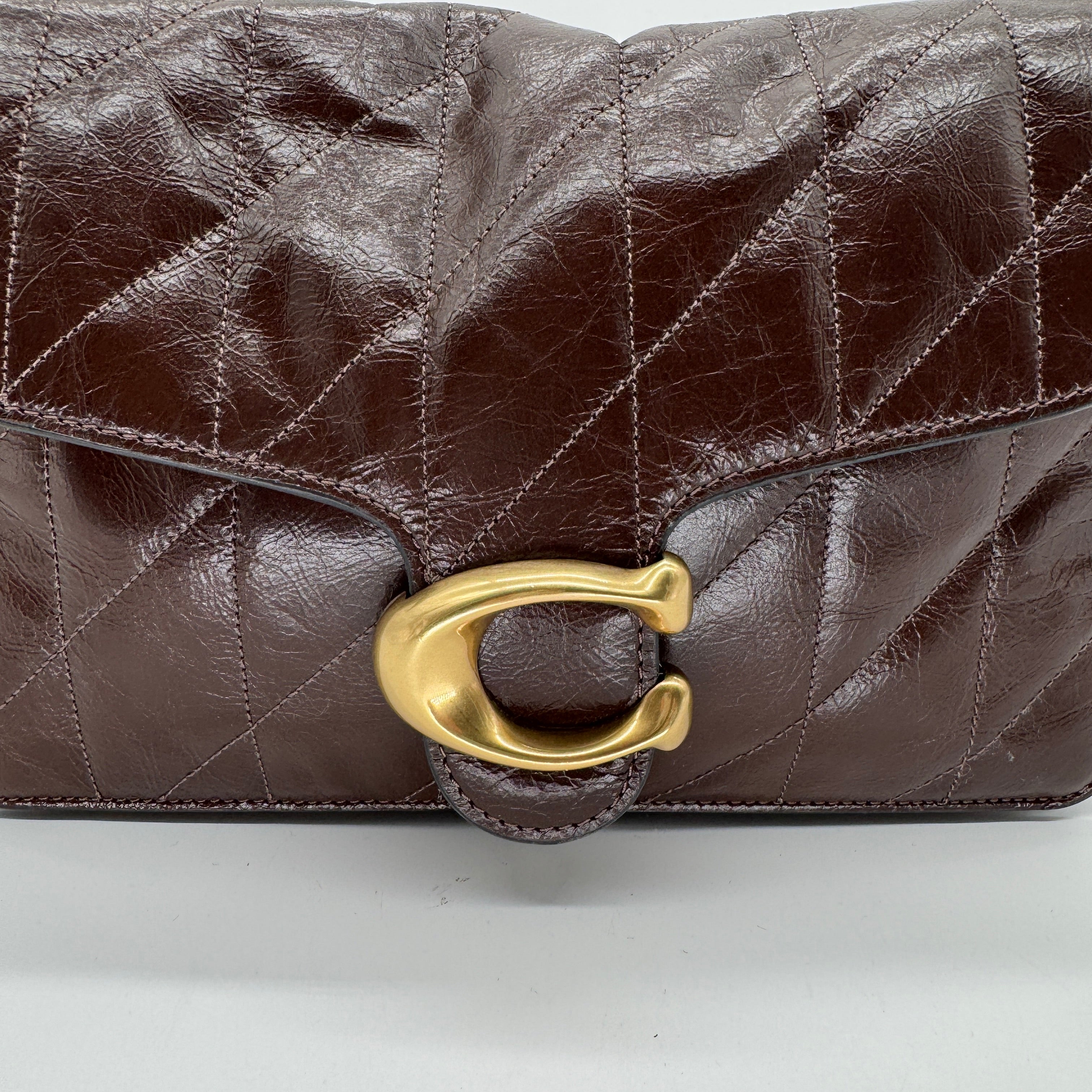 Coach Chain Tabby Shoulder Bag Quilted