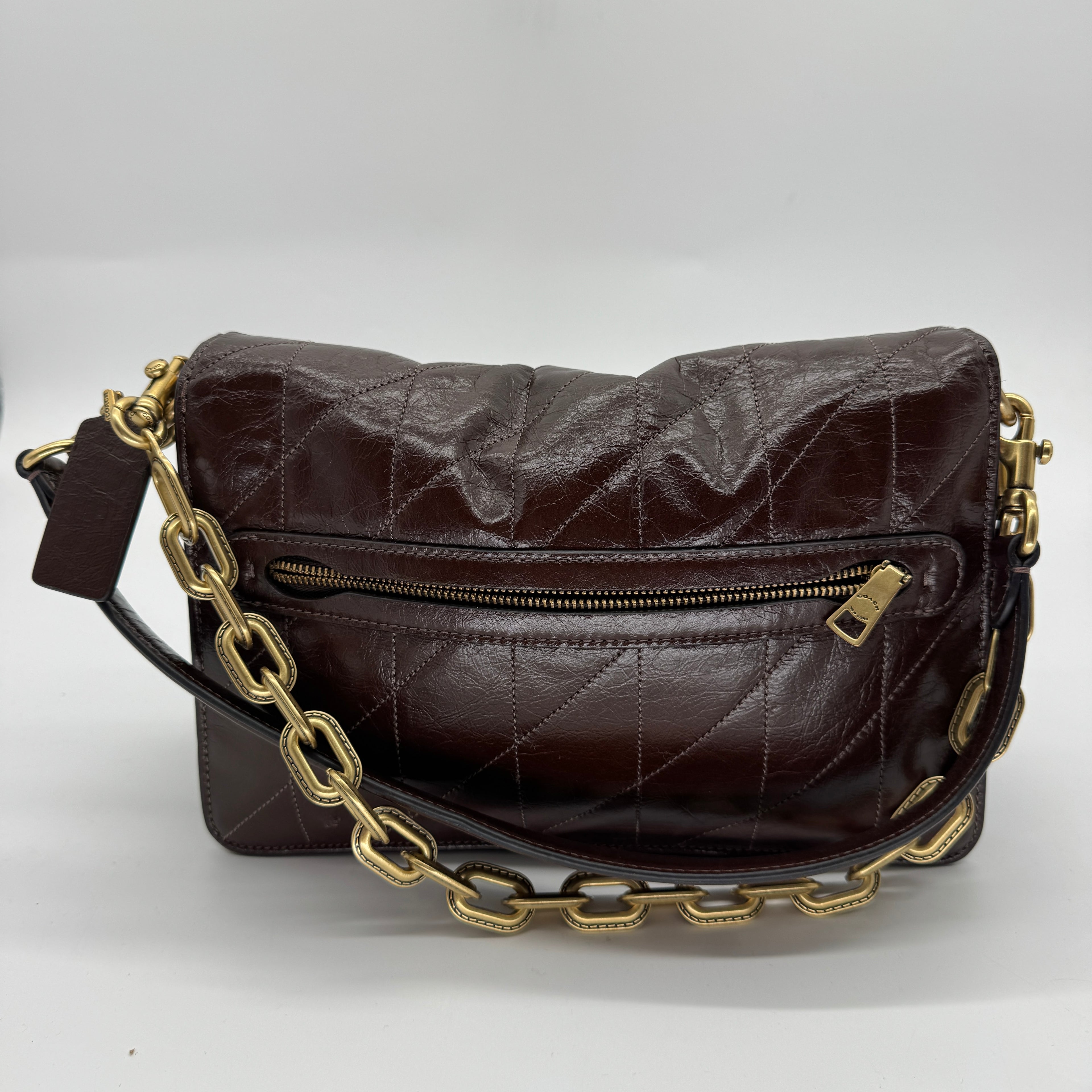 Coach Chain Tabby Shoulder Bag Quilted