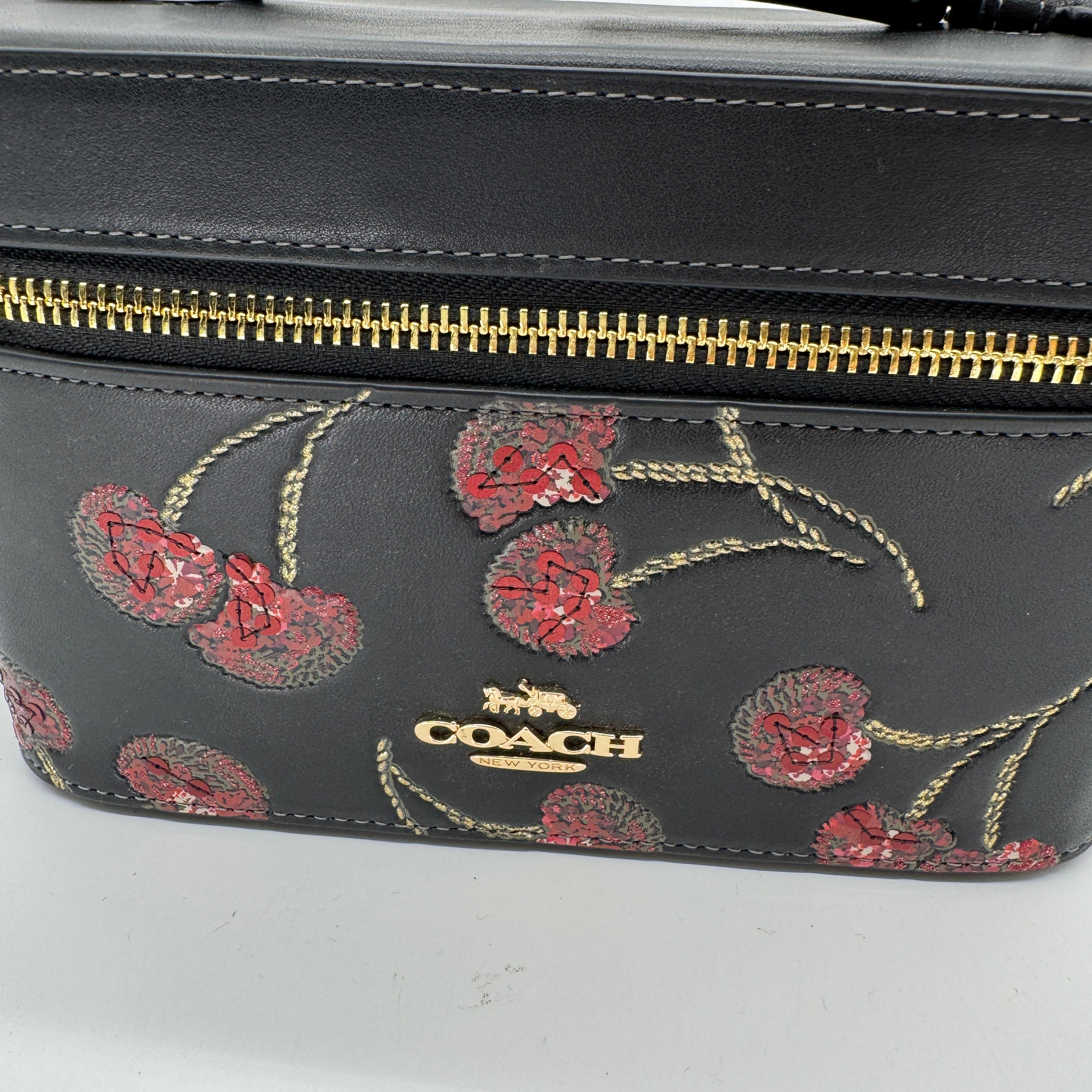 Coach Cosmetic Case With Cherry Print