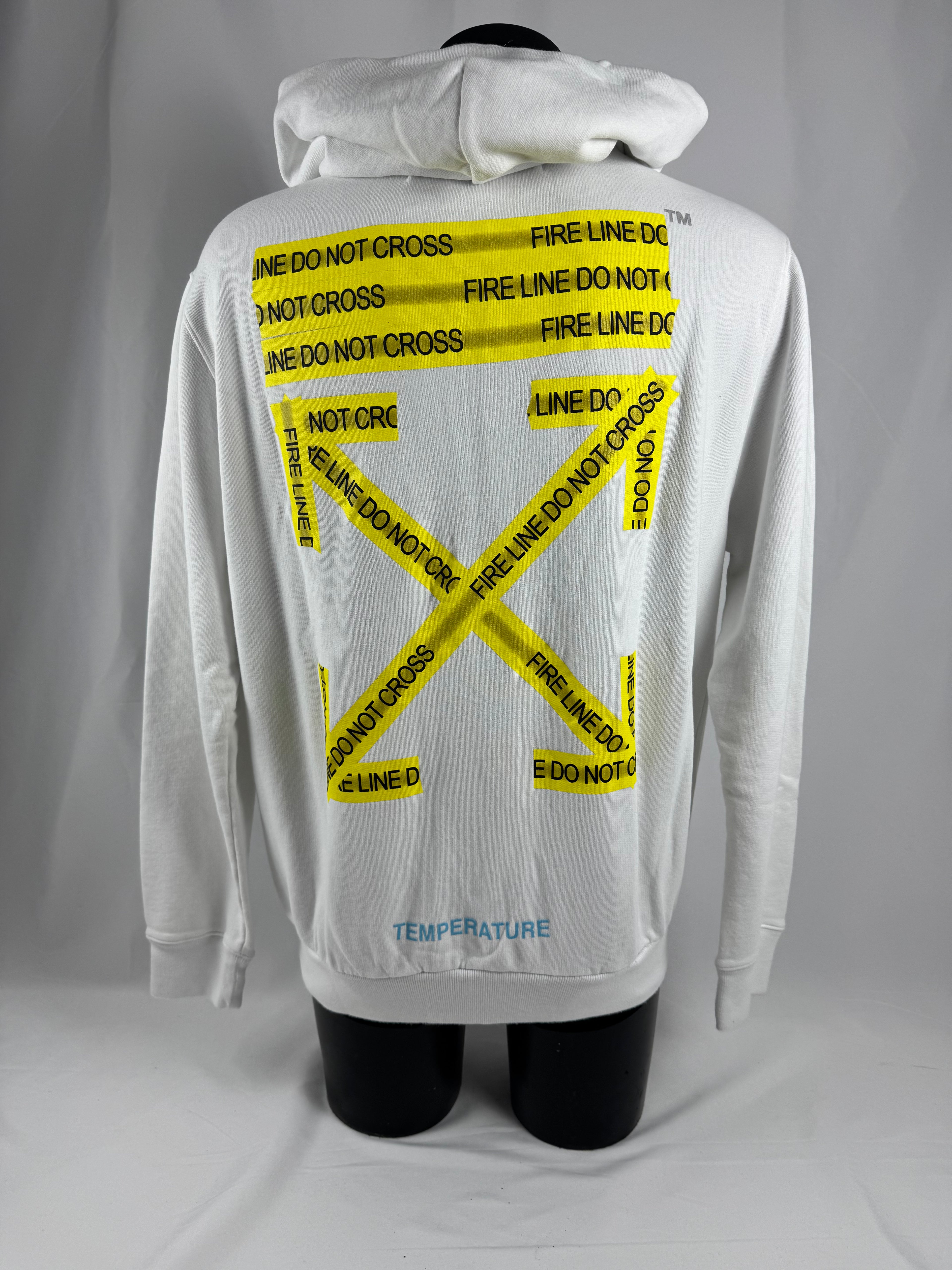 Off-White Fire Line 'Do Not Cross' Zip Up