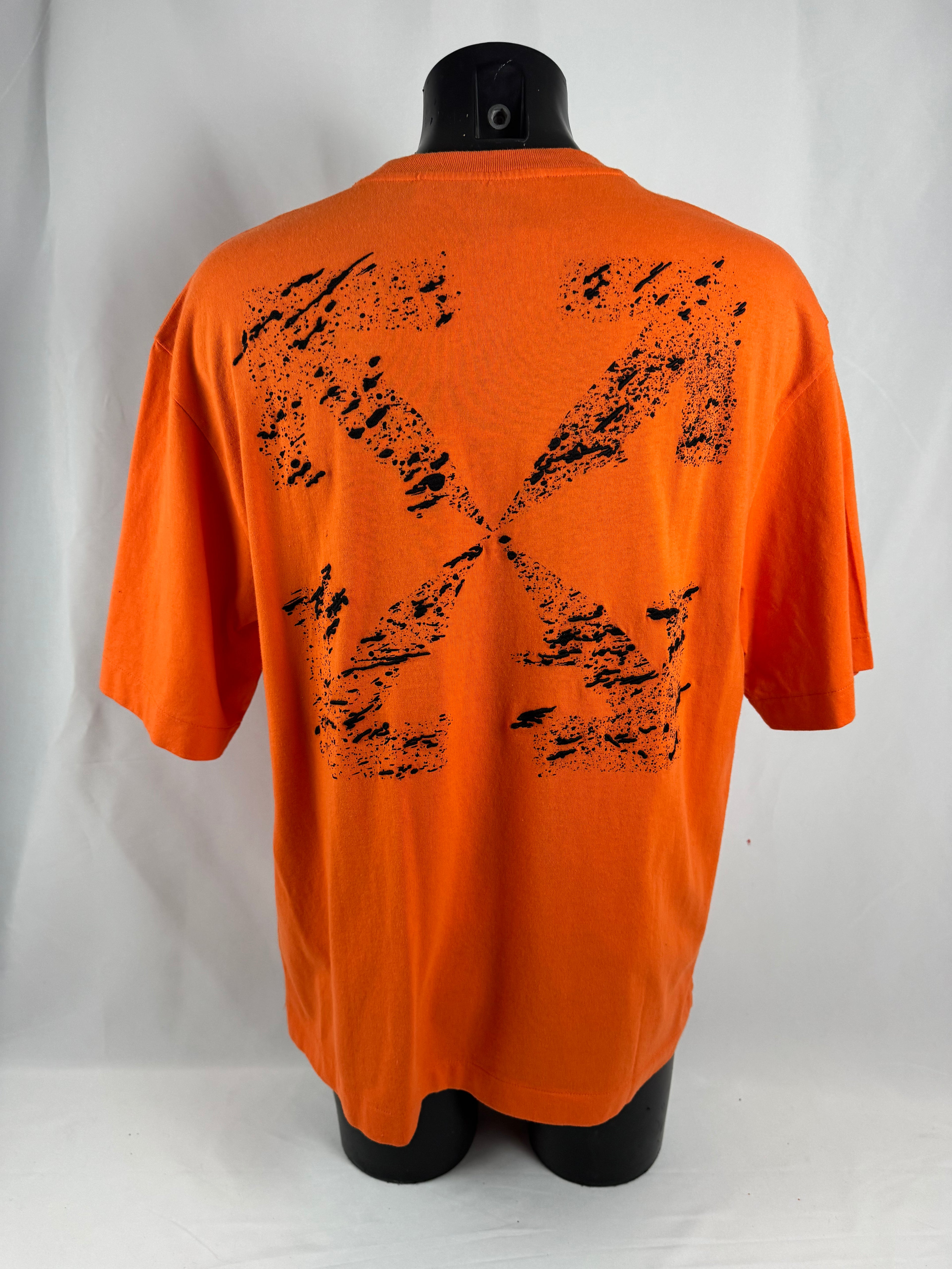 Off White Paint Splat Arrow Tee
