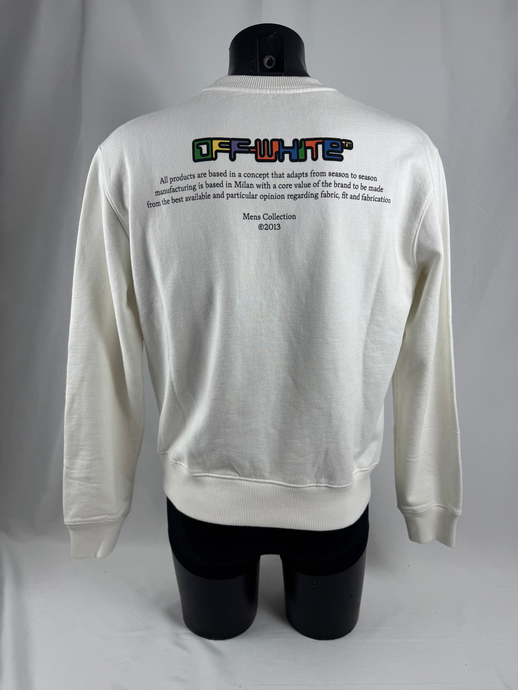 Off White Full Colour Type Crewneck