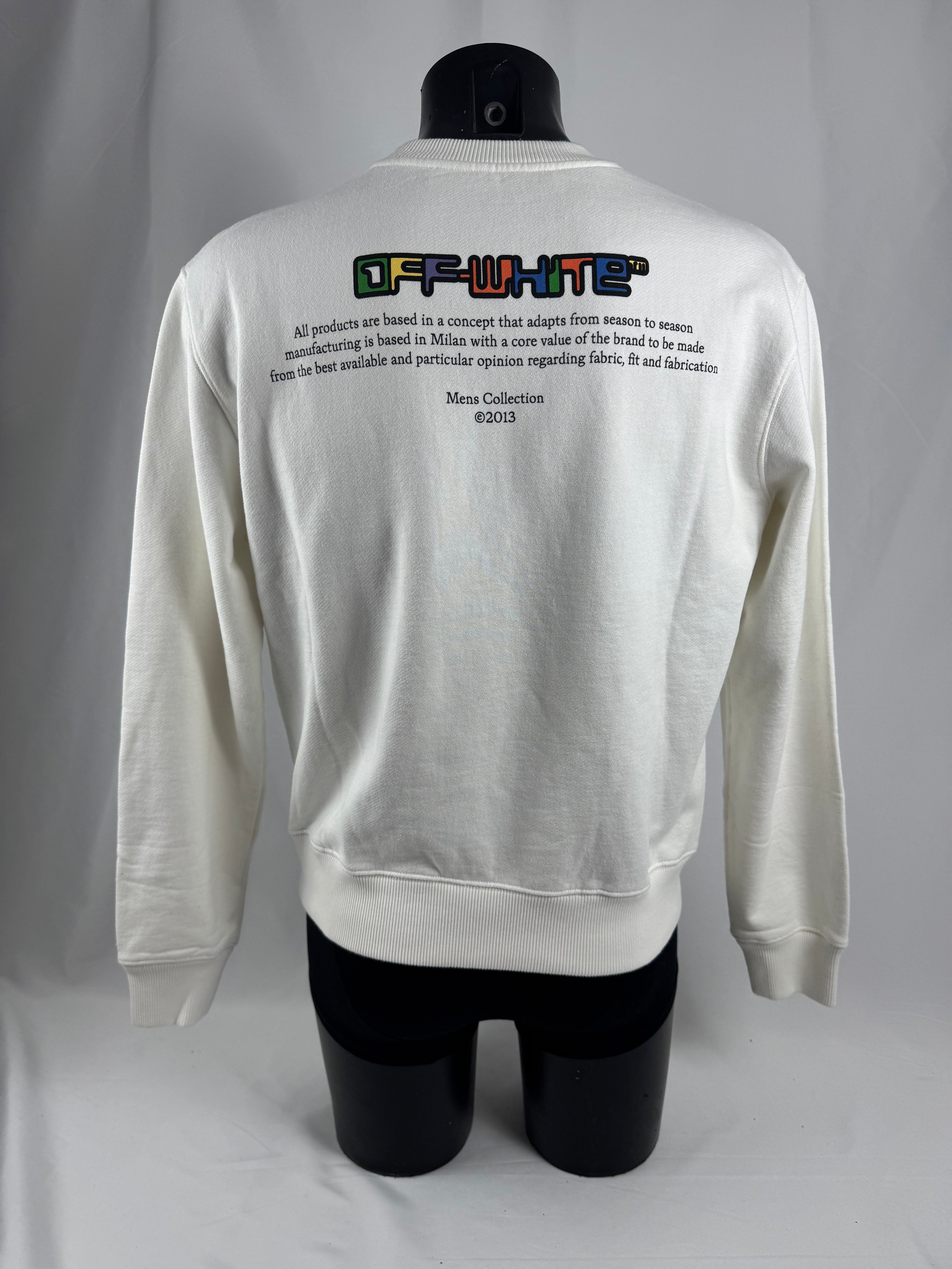 Off White Full Colour Type Crewneck