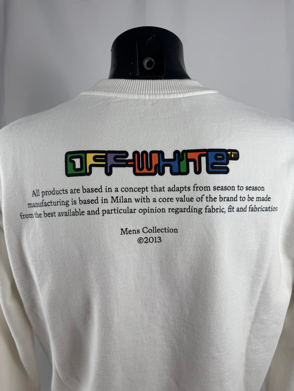 Off White Full Colour Type Crewneck