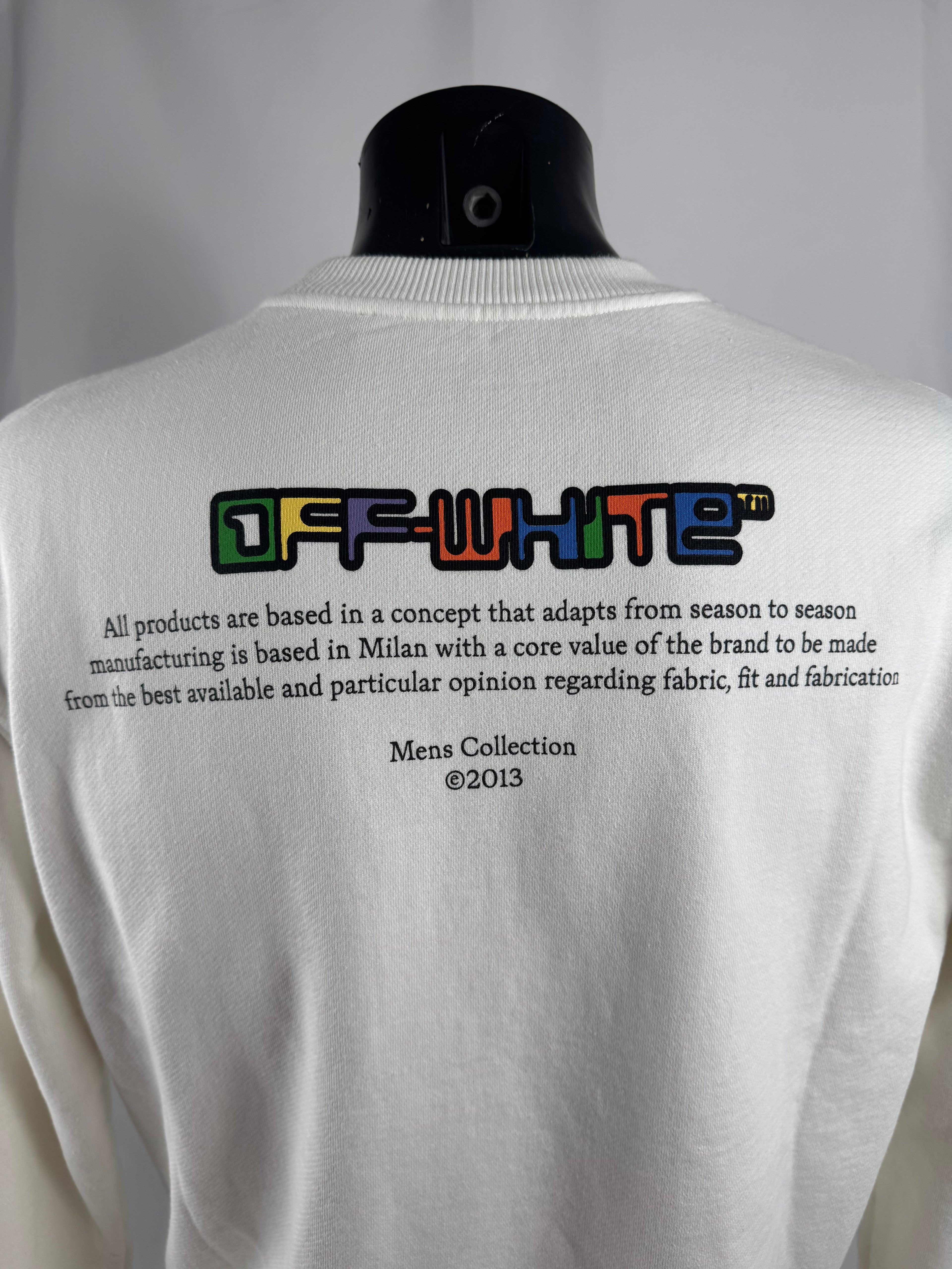 Off White Full Colour Type Crewneck
