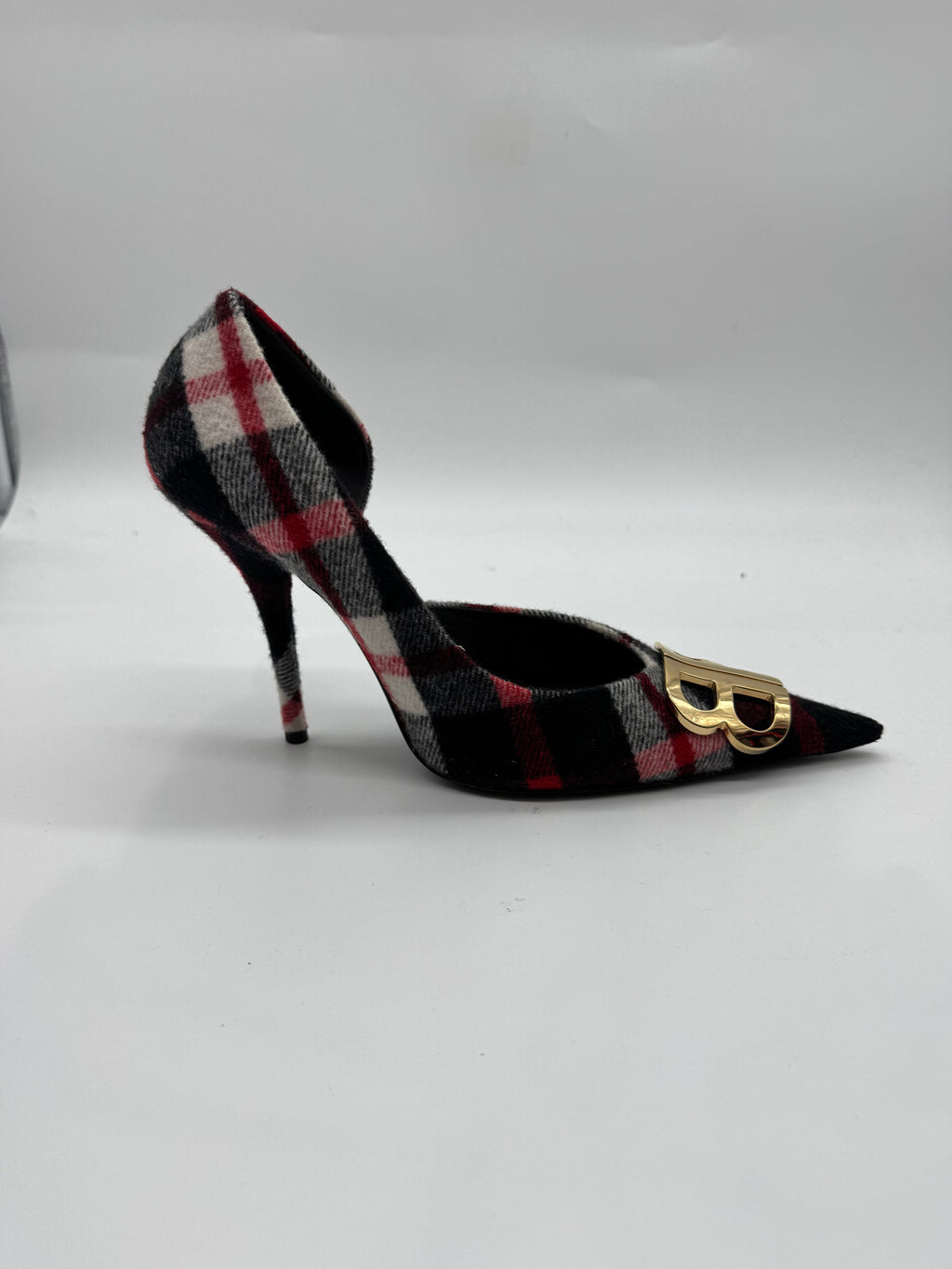 Balenciaga Tartan Plaid BB Pumps