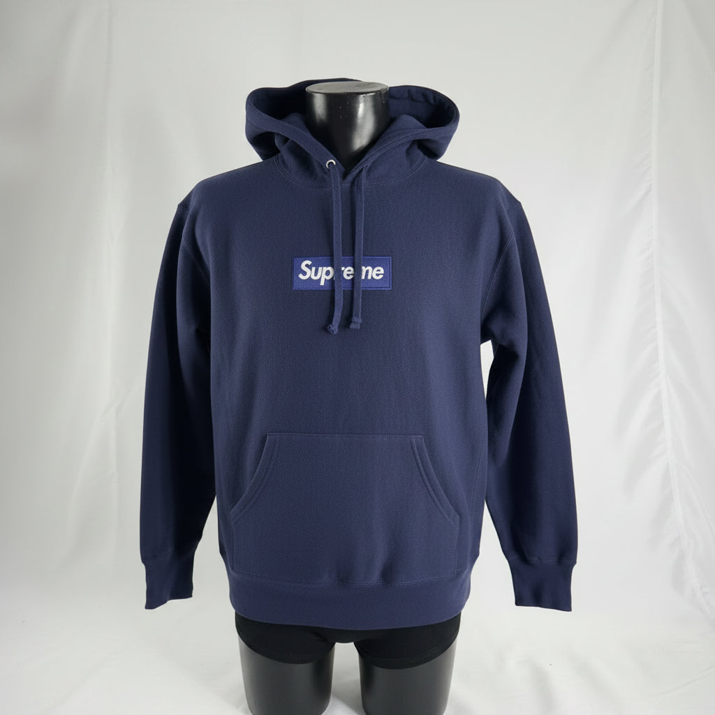 Supreme Box Logo Hoodie Navy