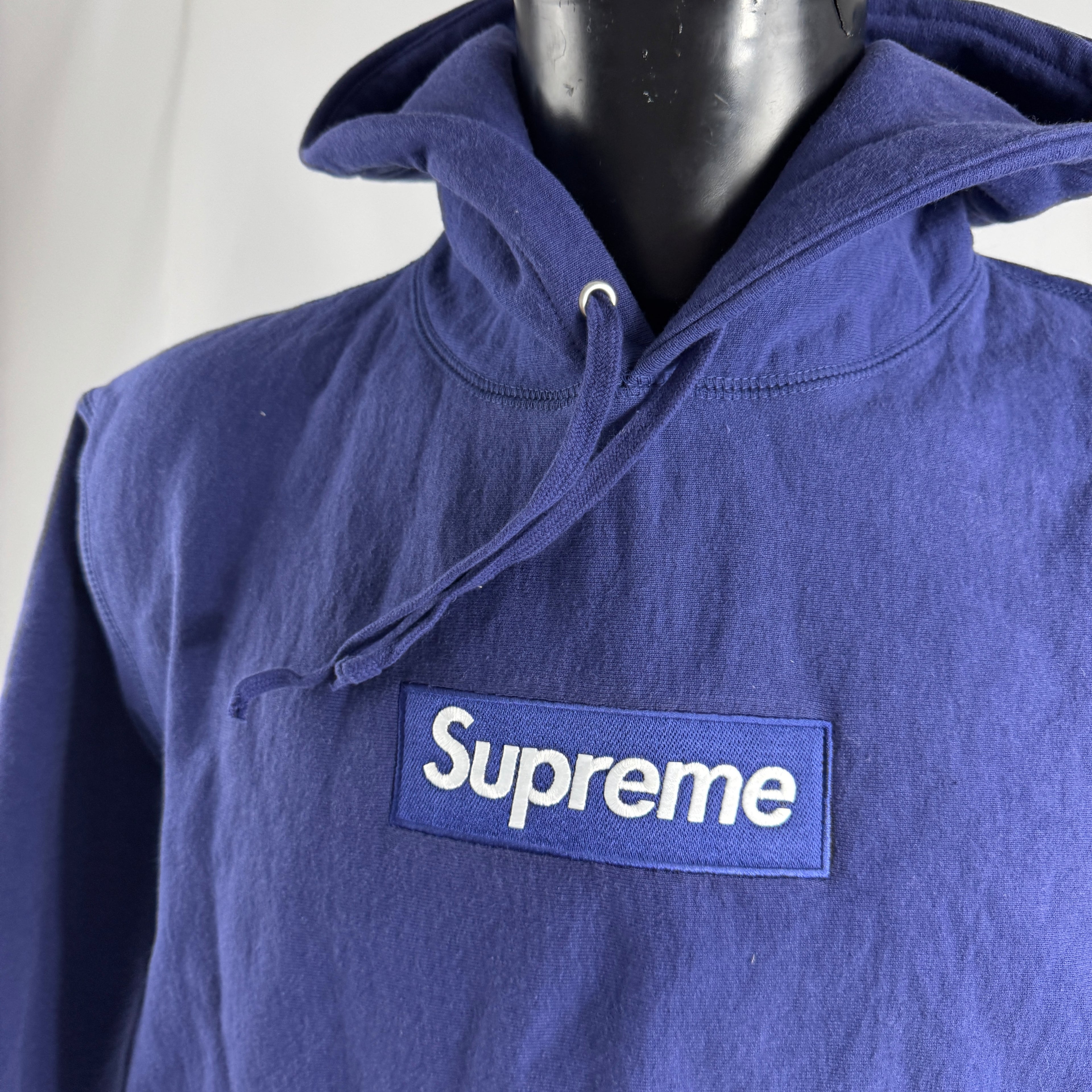 Supreme Box Logo Hoodie Navy
