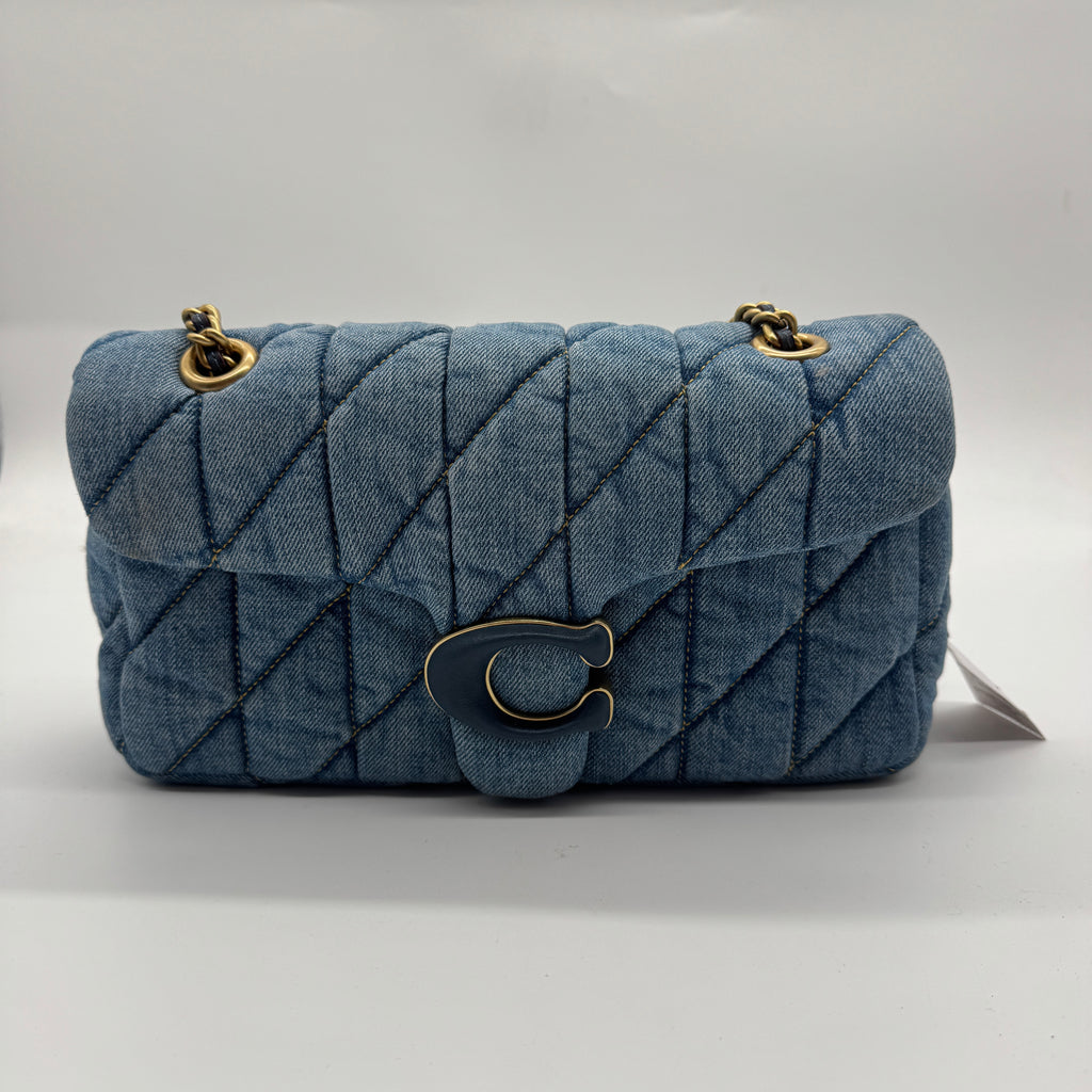 Coach Tabby Shoulder Bag Quilted Denim