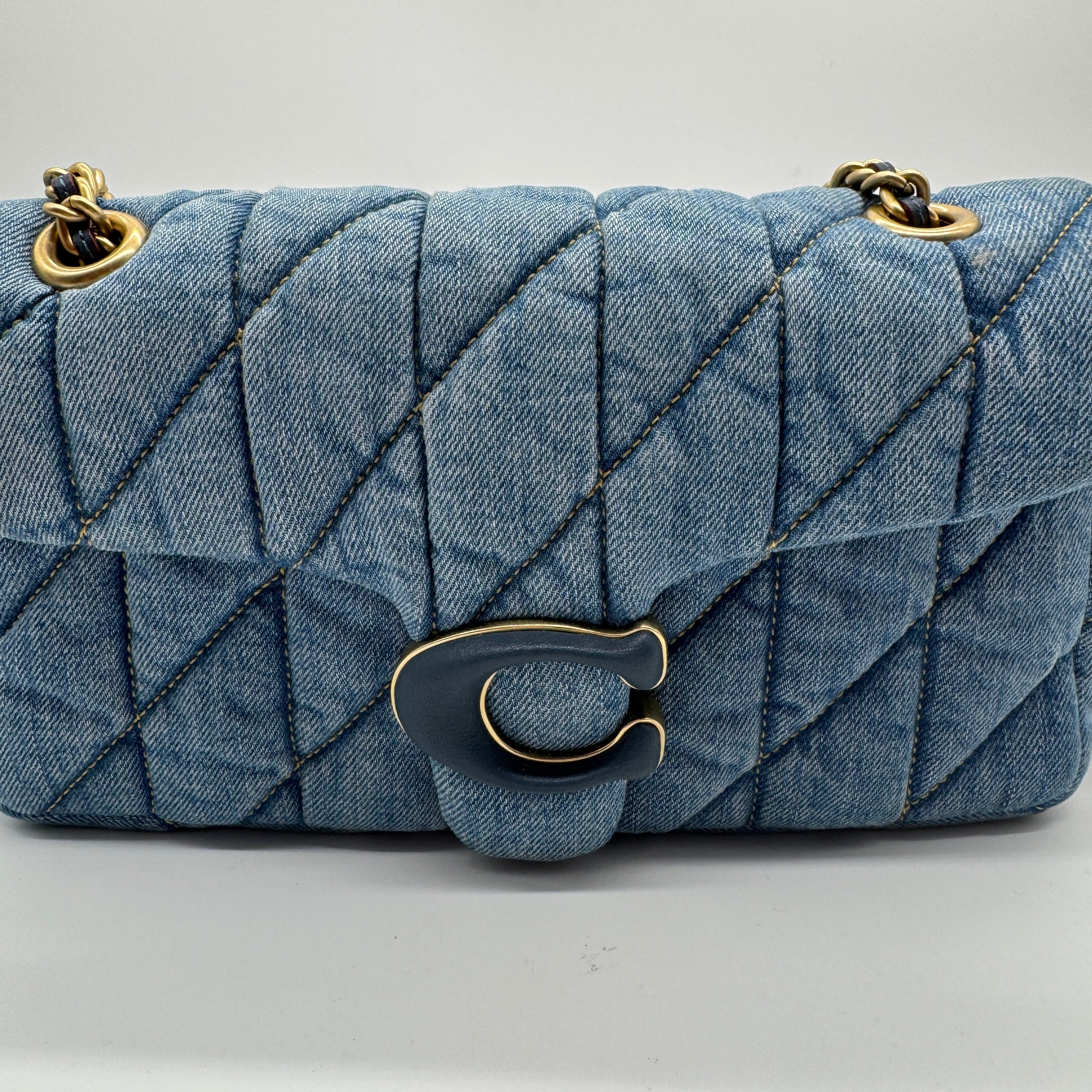 Coach Tabby Shoulder Bag Quilted Denim