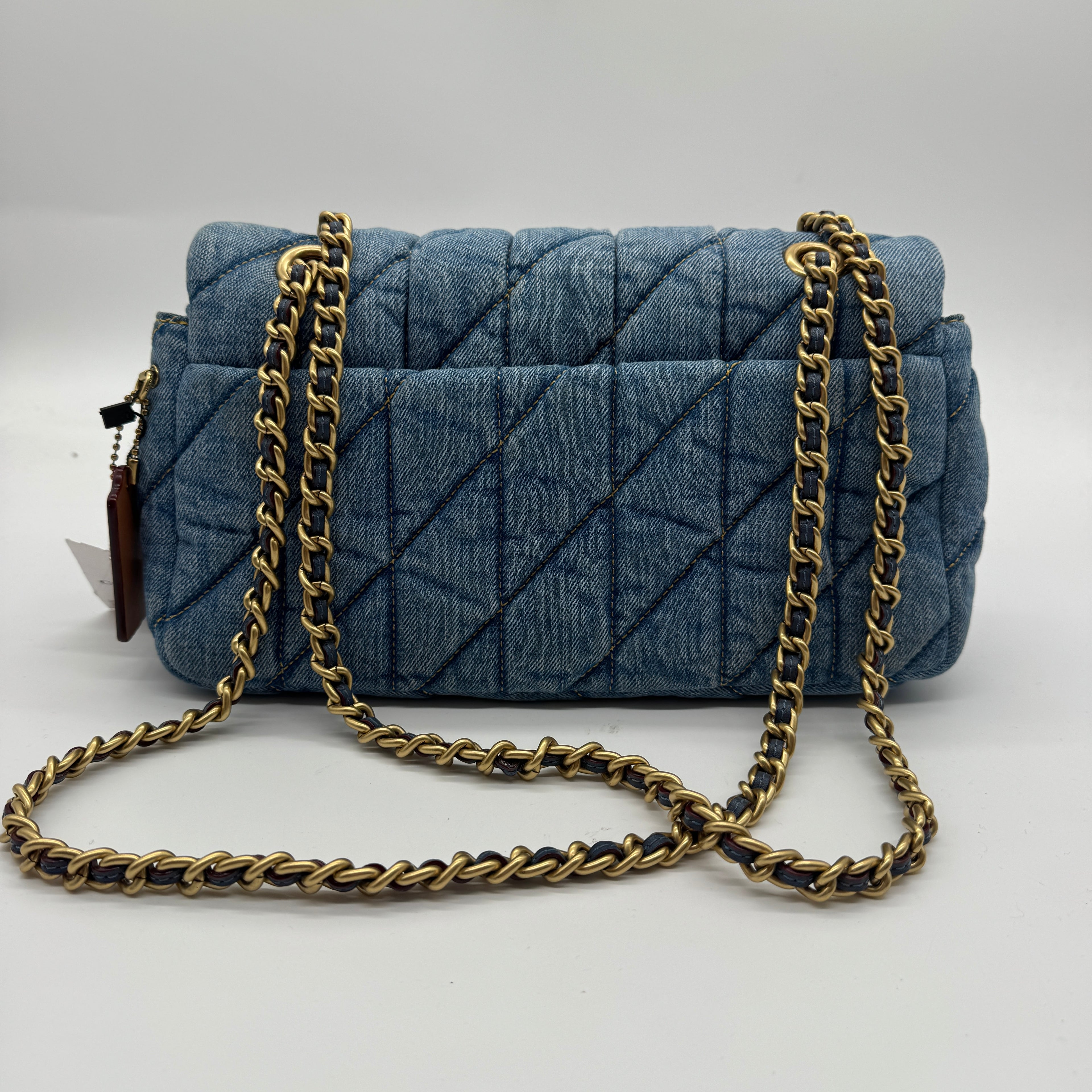Coach Tabby Shoulder Bag Quilted Denim