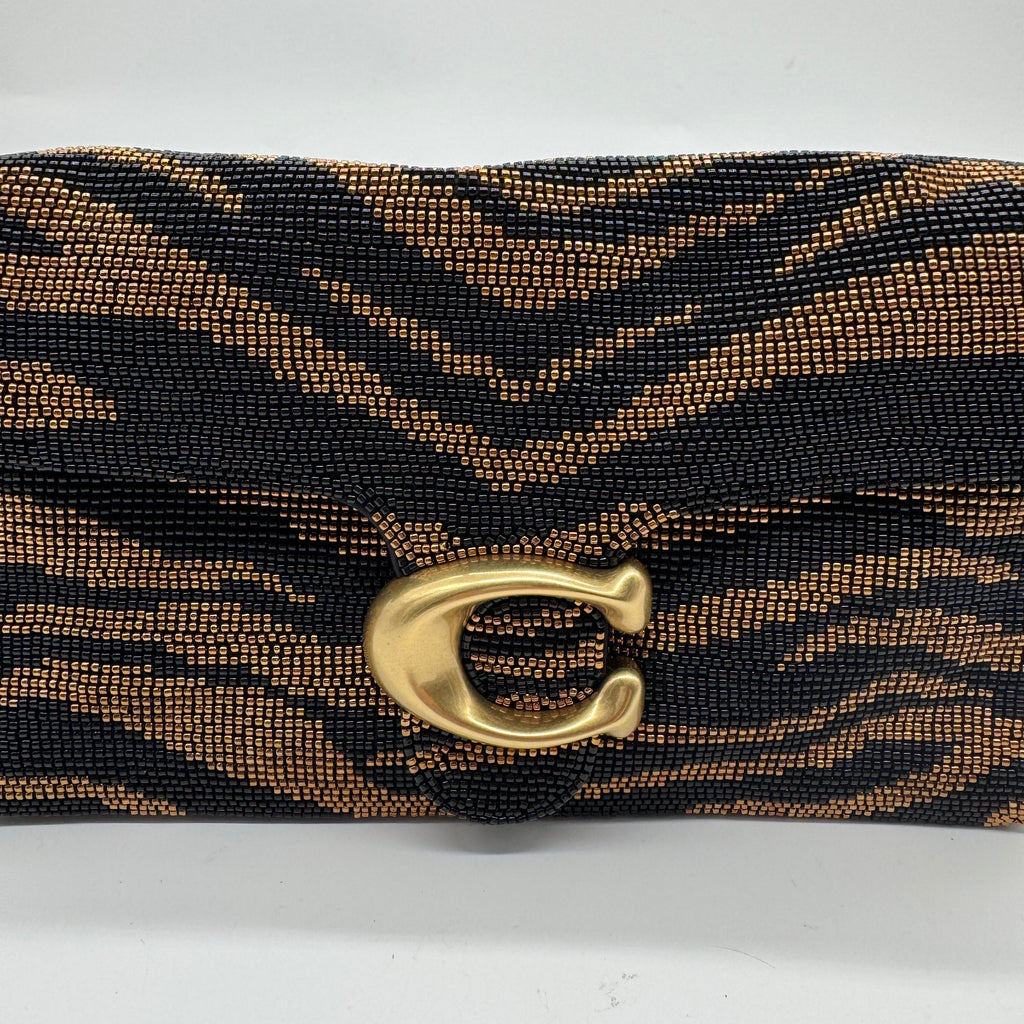 Coach Tabby Shoulder Bag 26 With Beaded Tiger