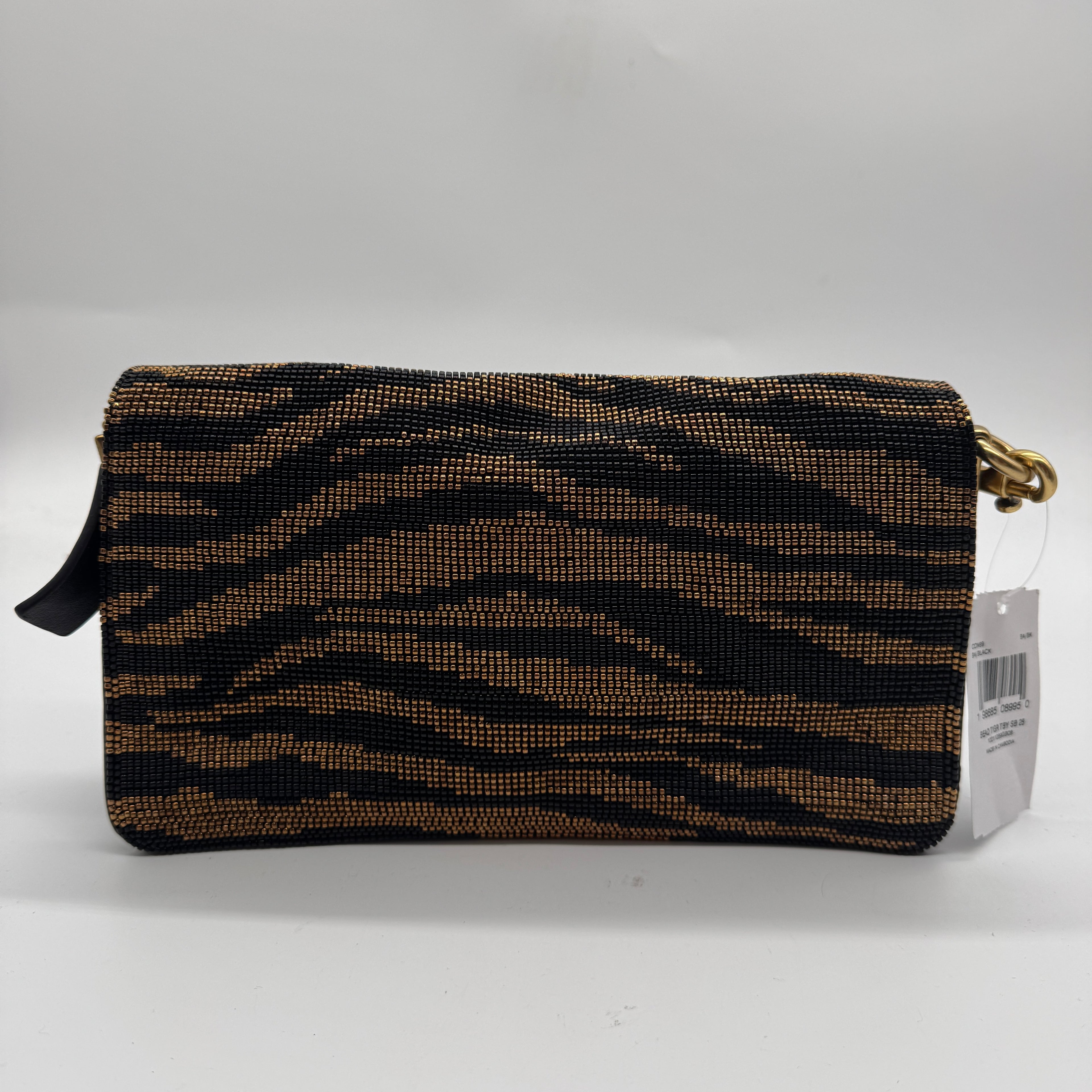 Coach Tabby Shoulder Bag 26 With Beaded Tiger