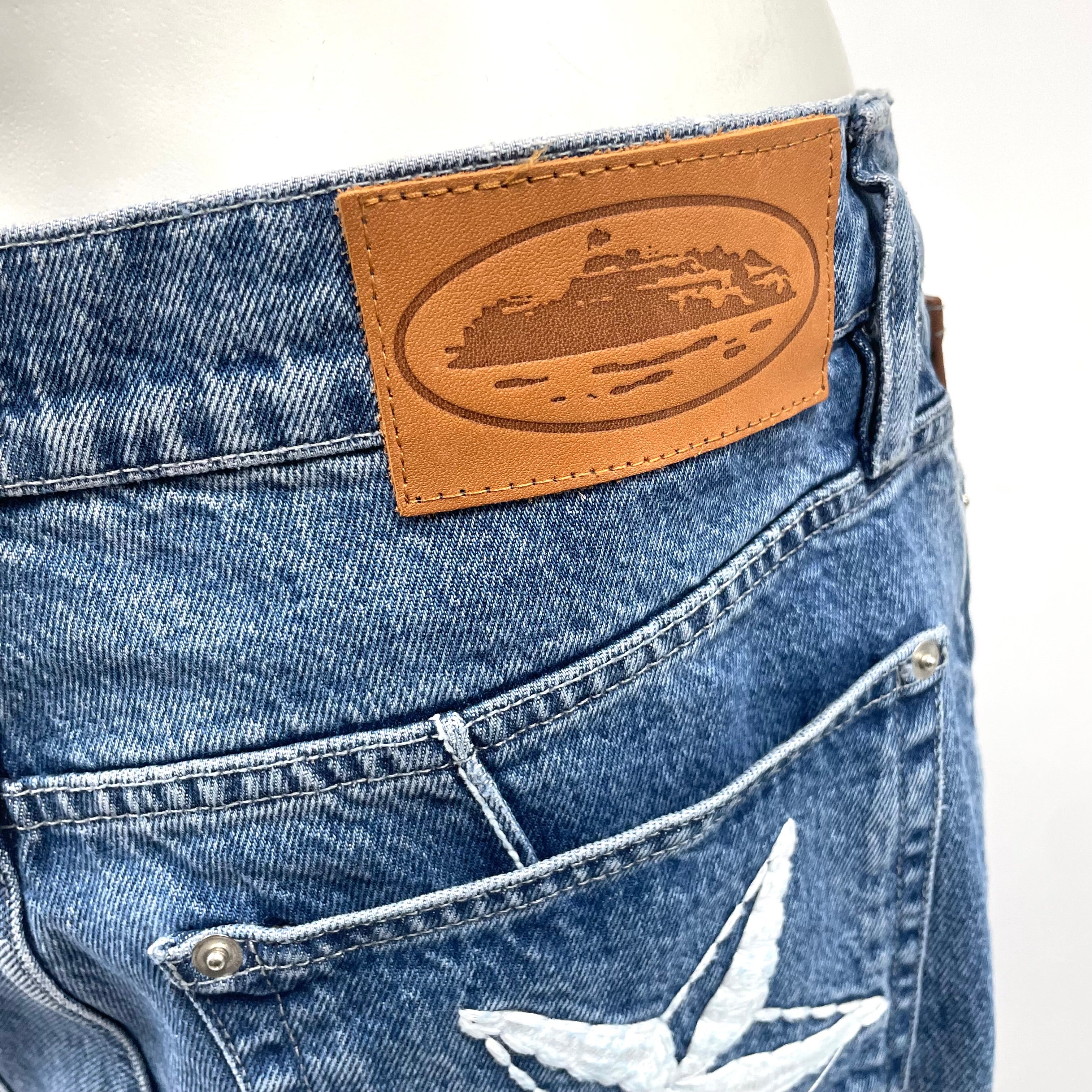 Corteiz Denim Jeans – Blue, Size L, New With Tags