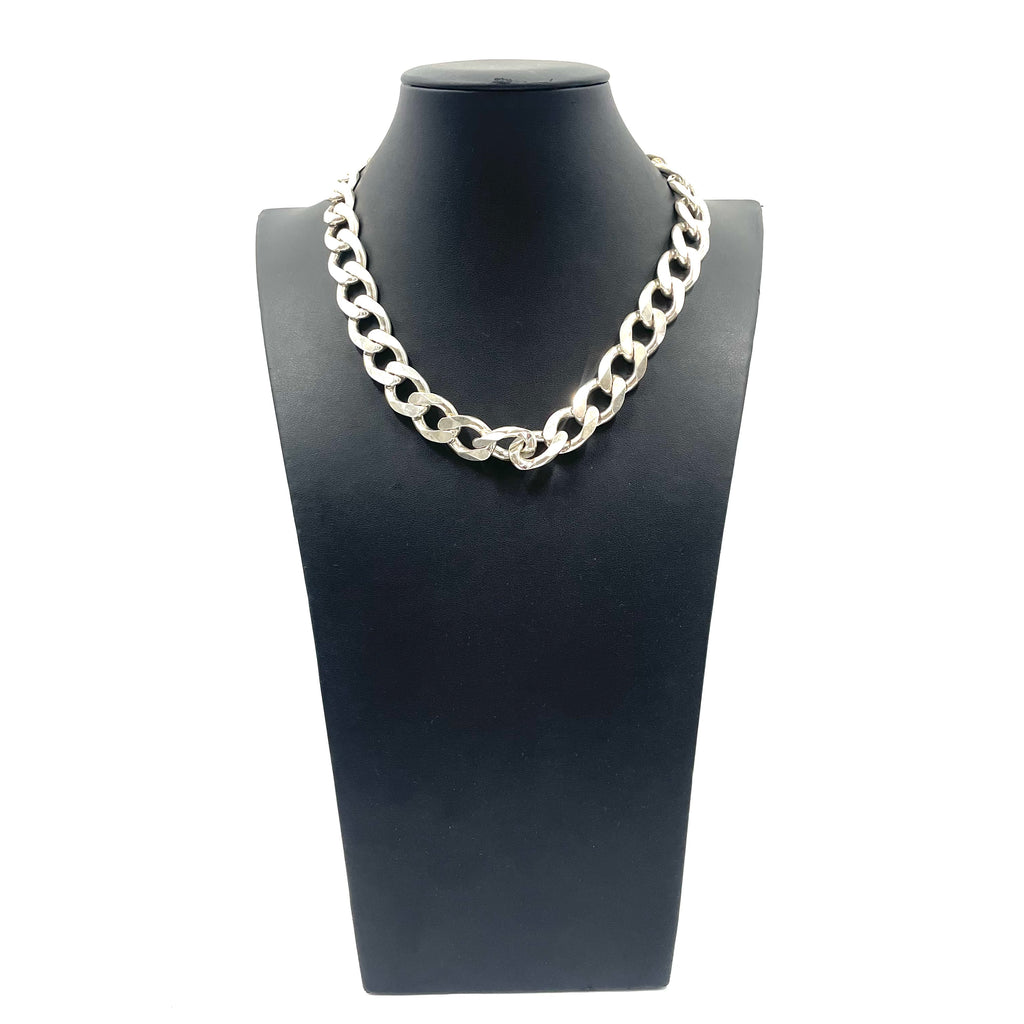 925 SILVER CURB CHAIN 18" 15mm