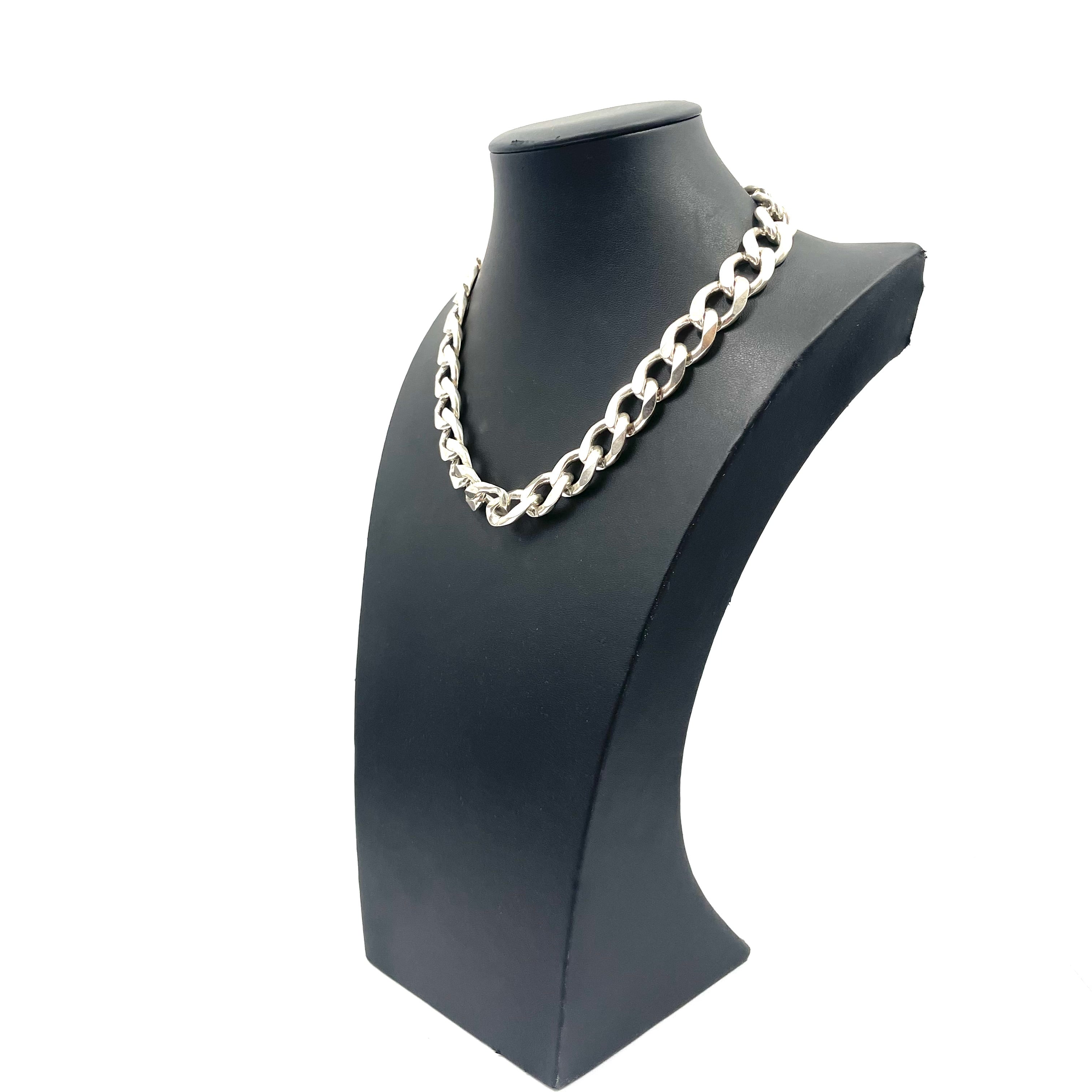 925 Silver Curb Chain 18" 14mm