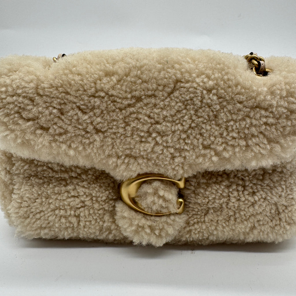 Coach Tabby Shoulder Bag 20 In Shearling