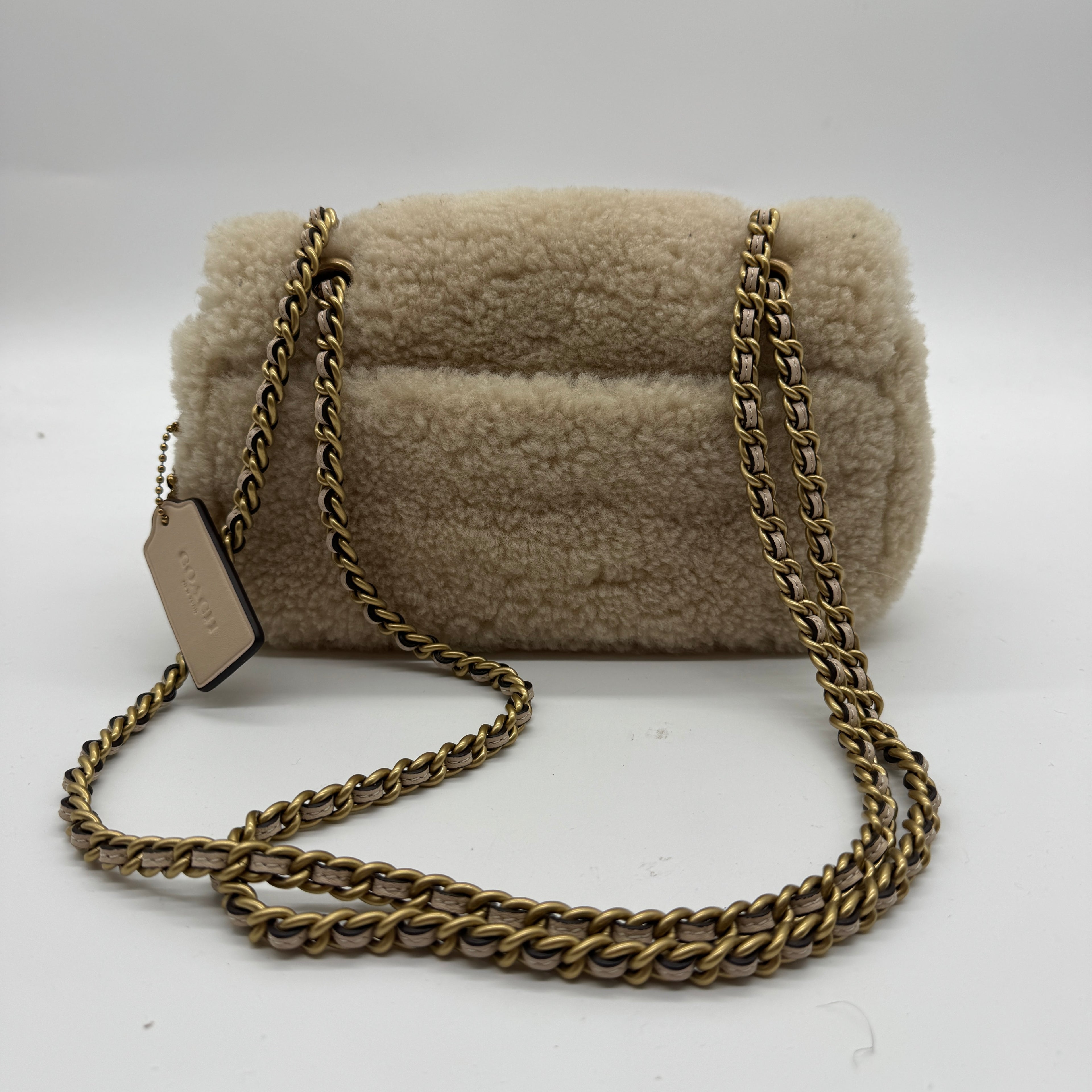 Coach Tabby Shoulder Bag 20 In Shearling