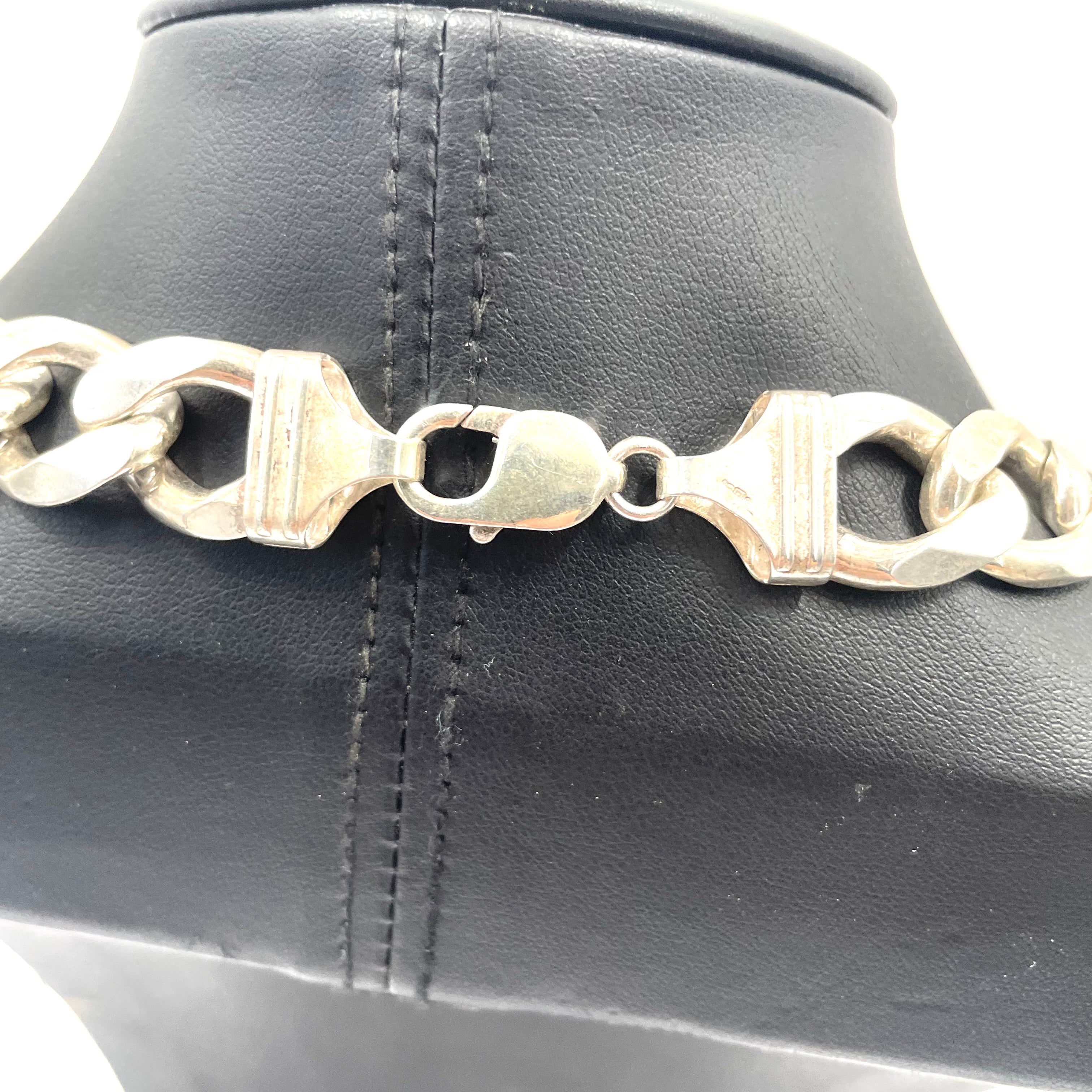 925 SILVER CURB CHAIN 18" 15mm