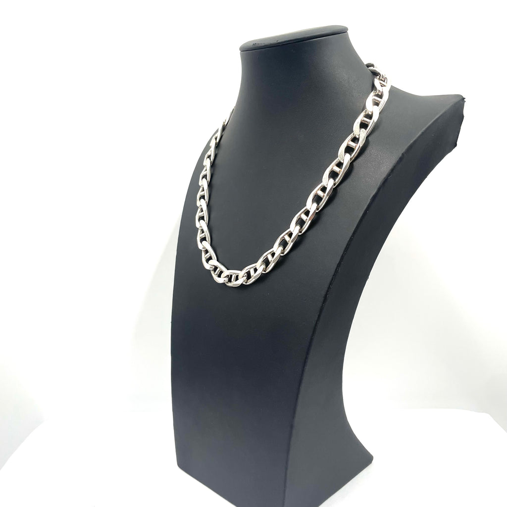 925 Silver Double Link Curb Chain 19" 11mm