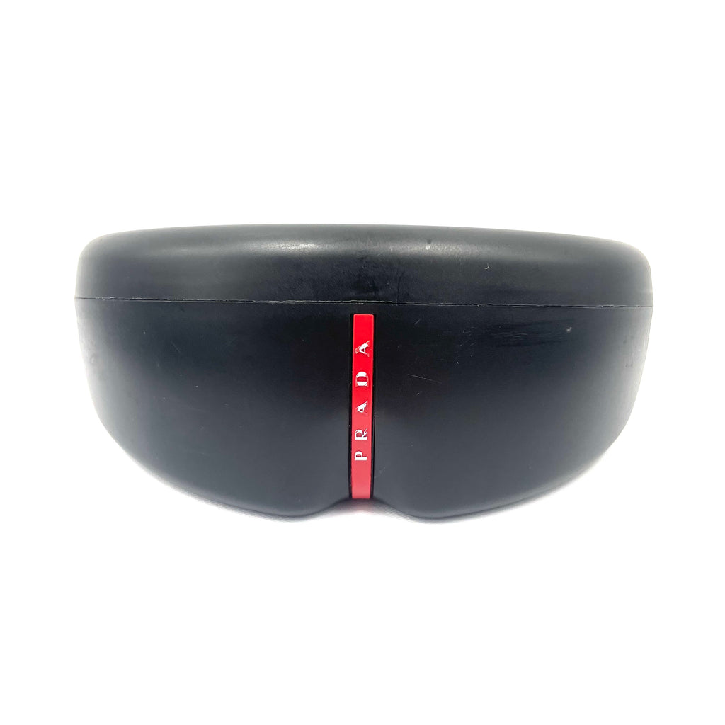 Pre-Owned Prada Black Shield Sunglasses – Minimal Wear, With Box