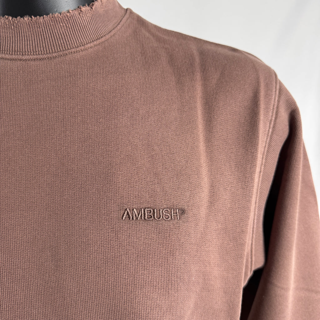 Ambush Destroyed Edges Cropped Sweater