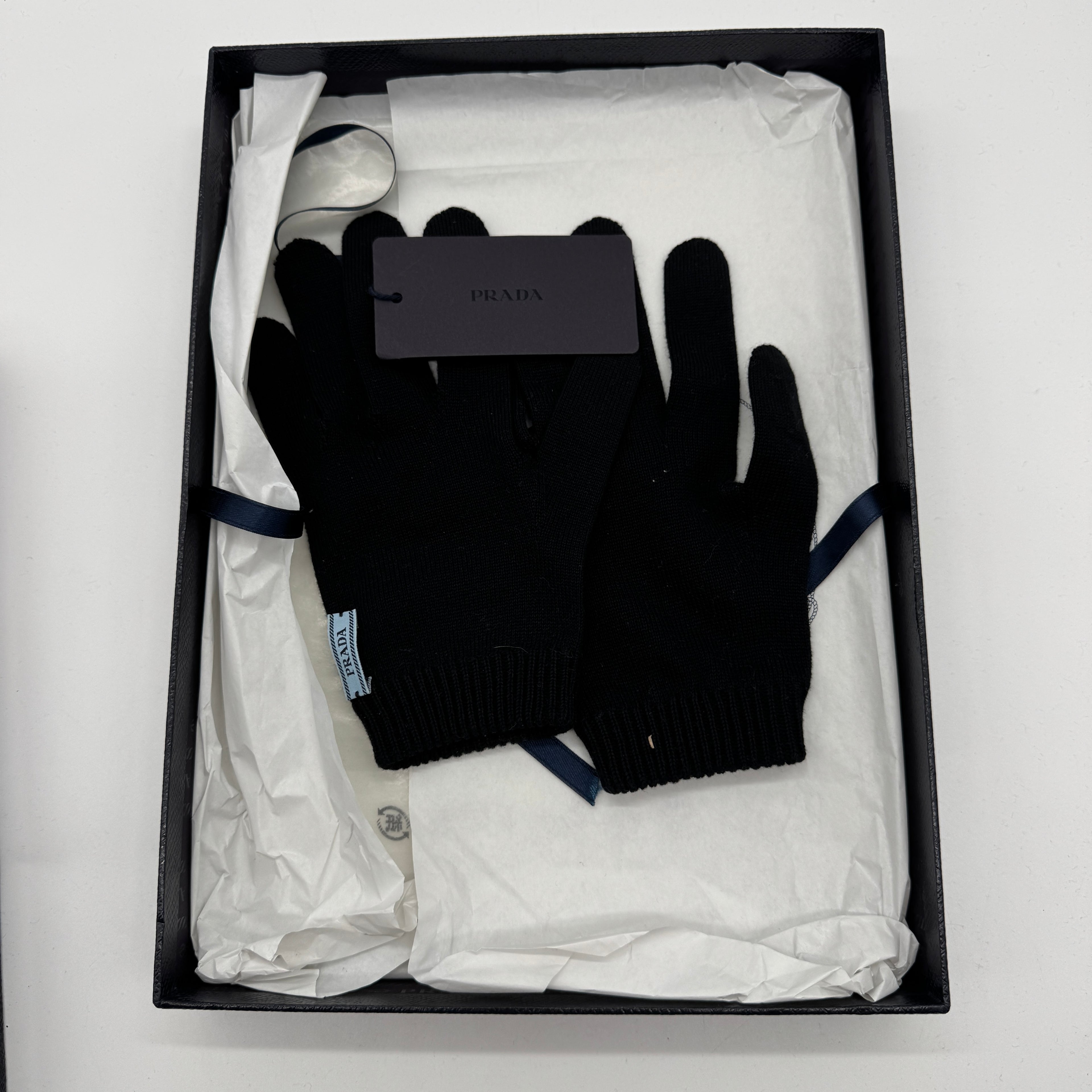 Prada Gloves Black Boxed