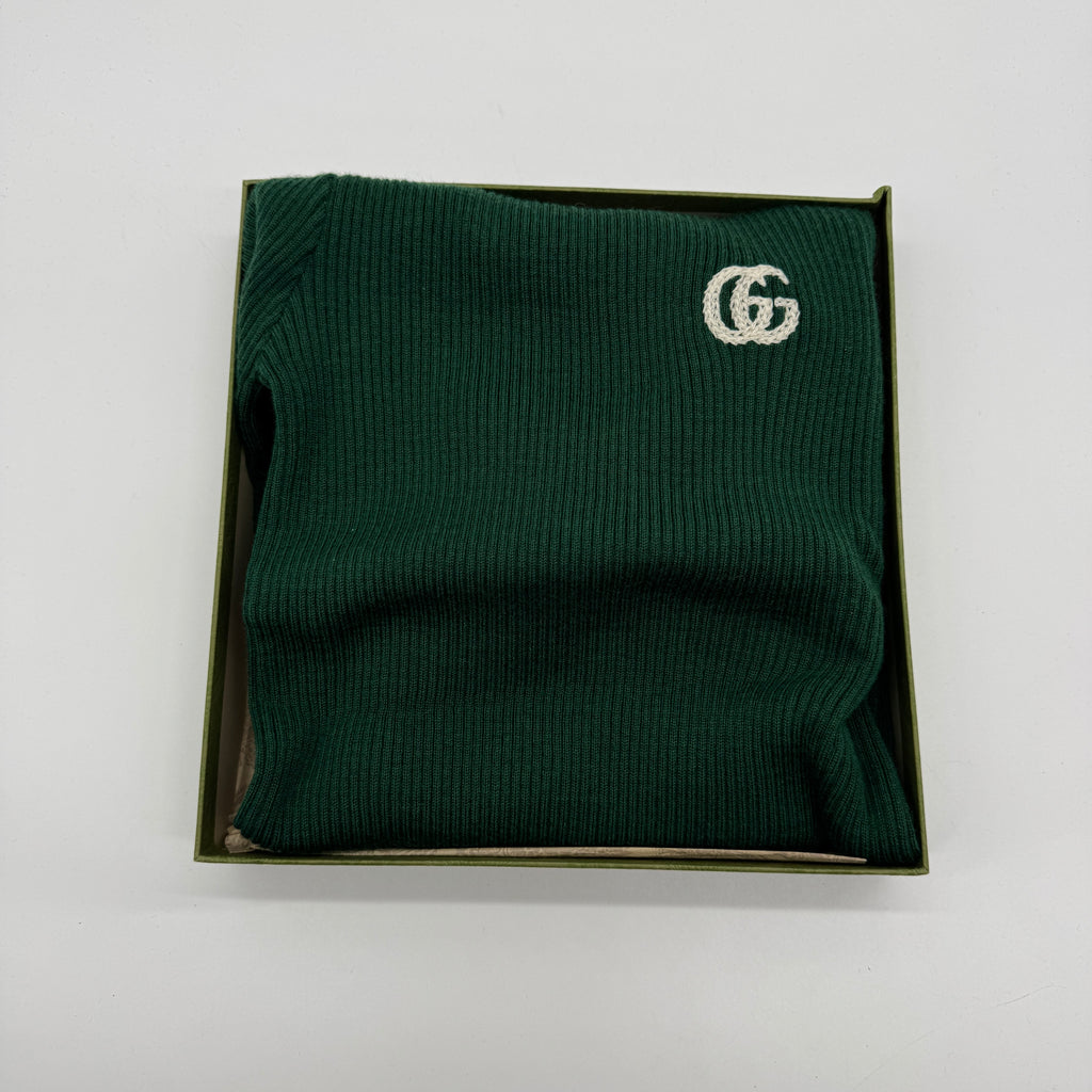 Gucci Kids GG Ribbed Knit Turtleneck