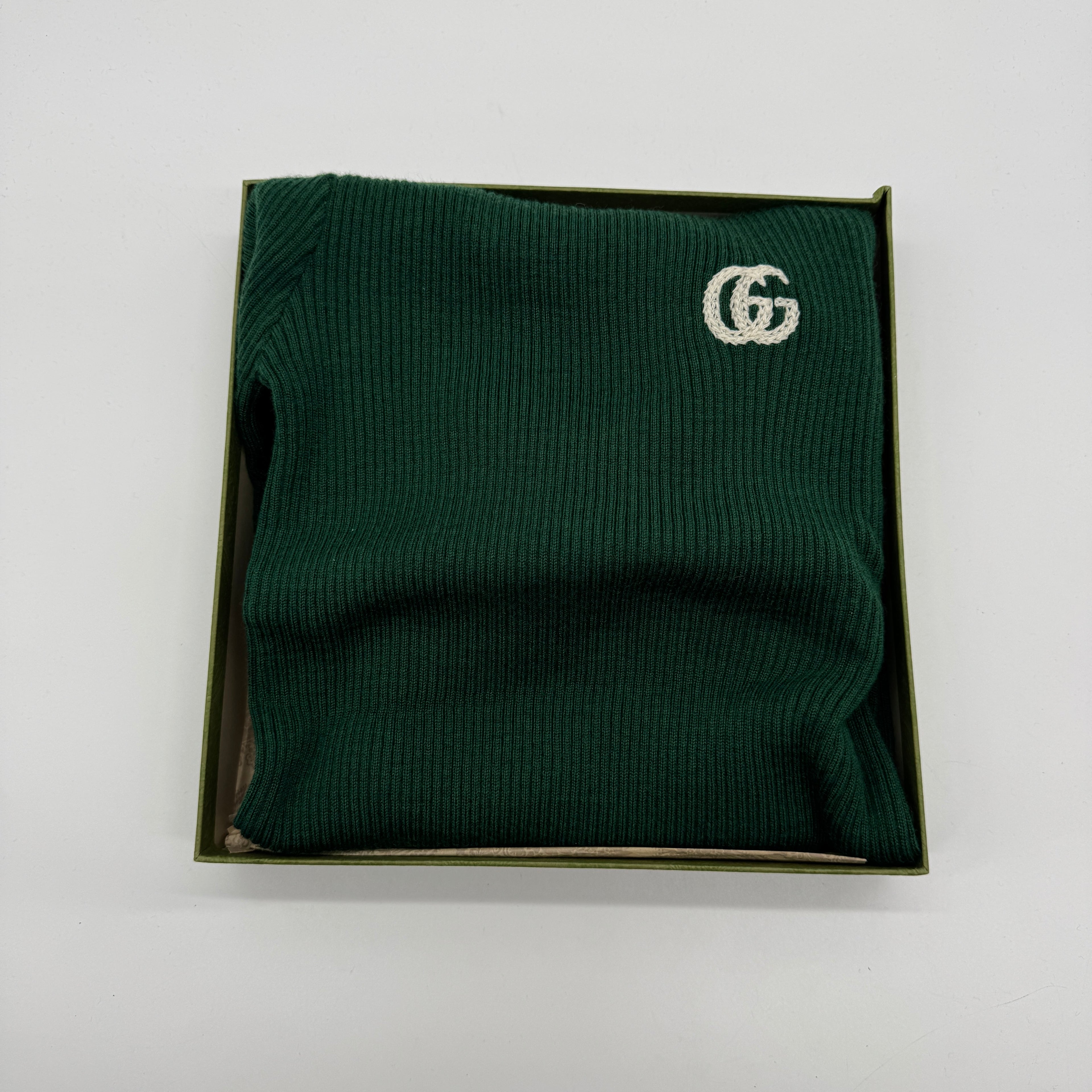 Gucci Kids GG Ribbed Knit Turtleneck