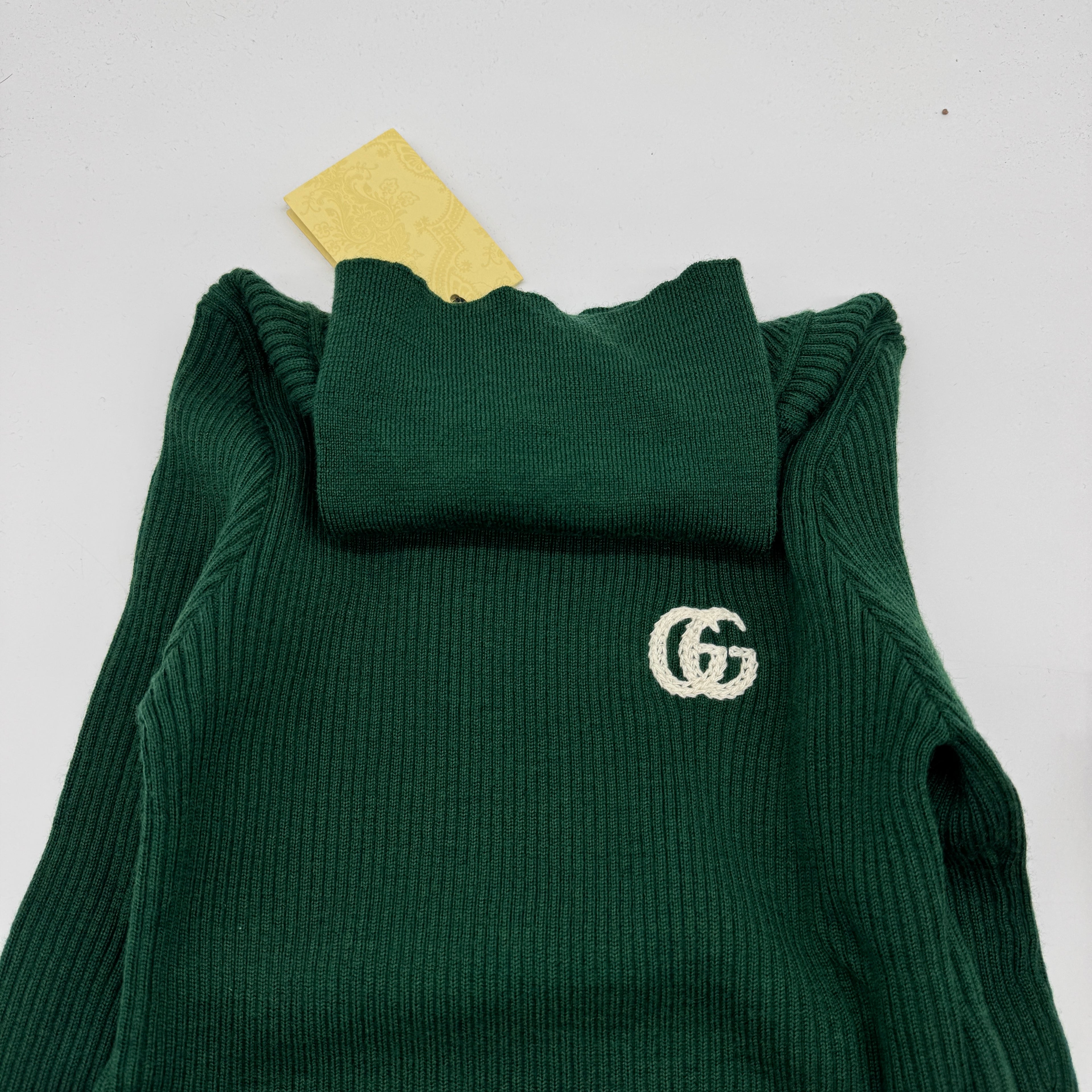 Gucci Kids GG Ribbed Knit Turtleneck