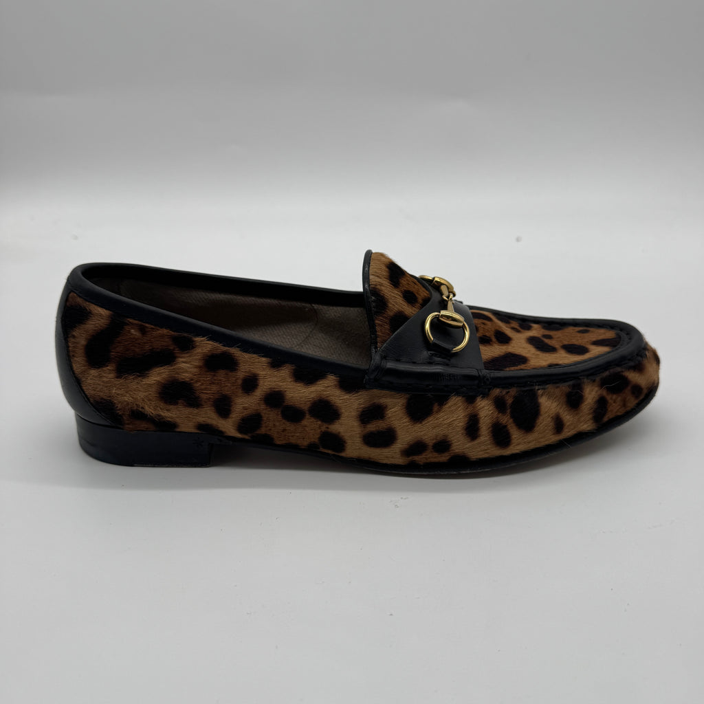 Gucci Leopard Print Loafers