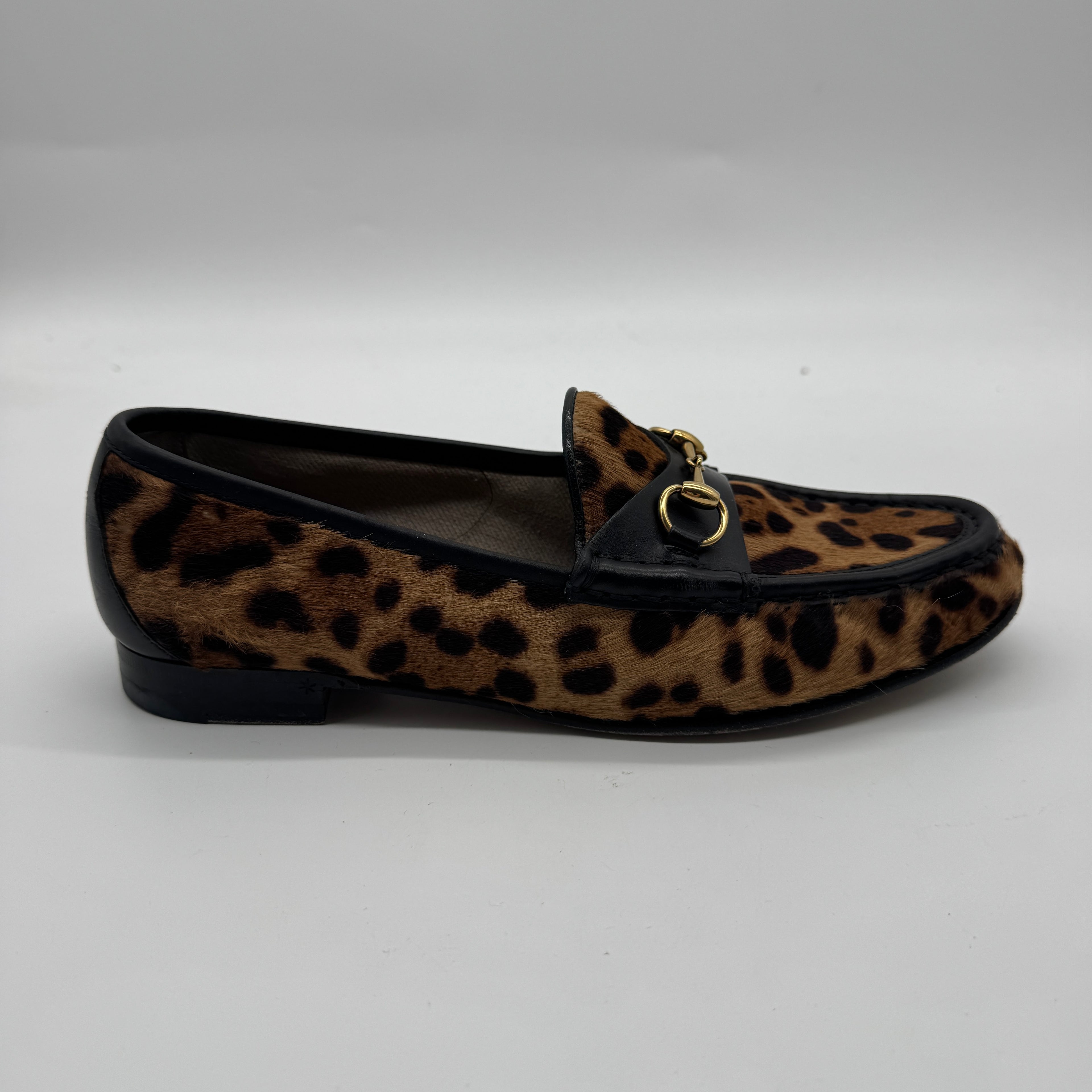 Gucci Leopard Print Loafers
