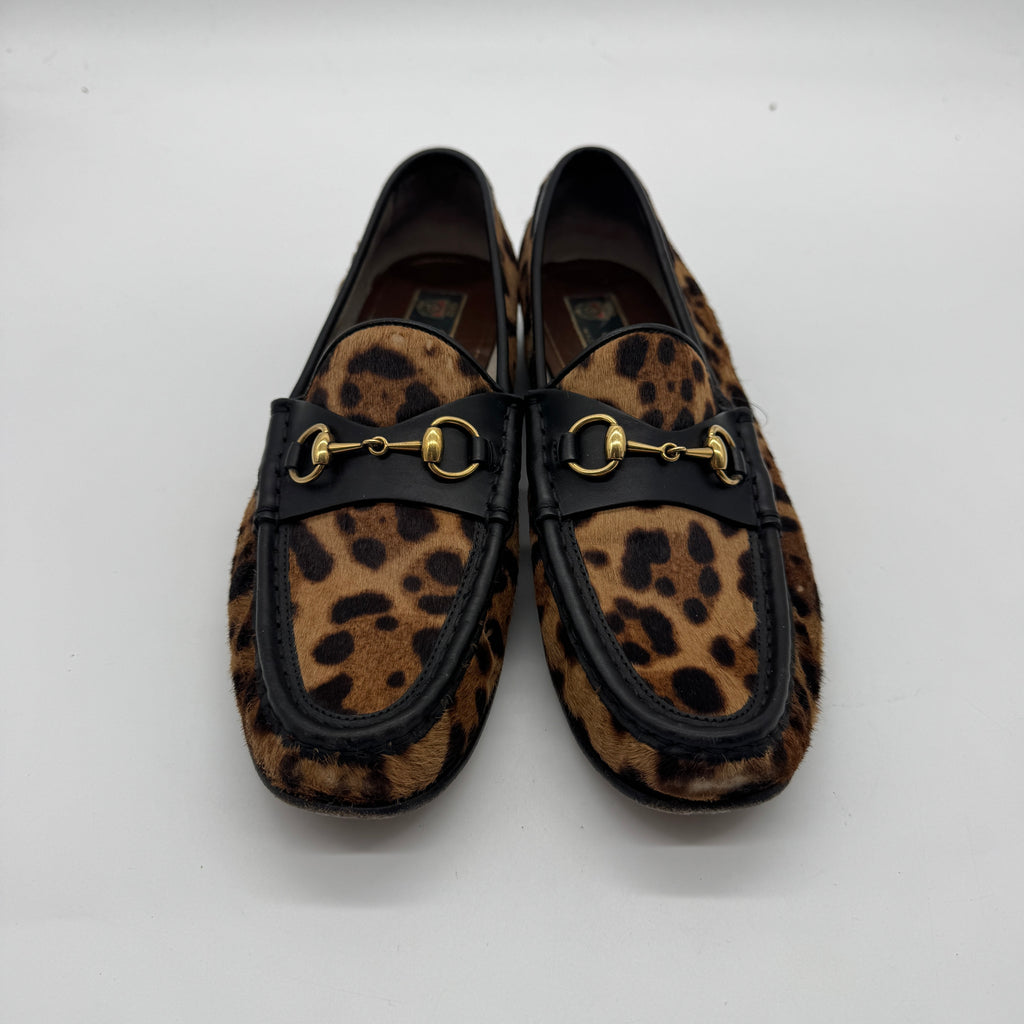 Gucci Leopard Print Loafers