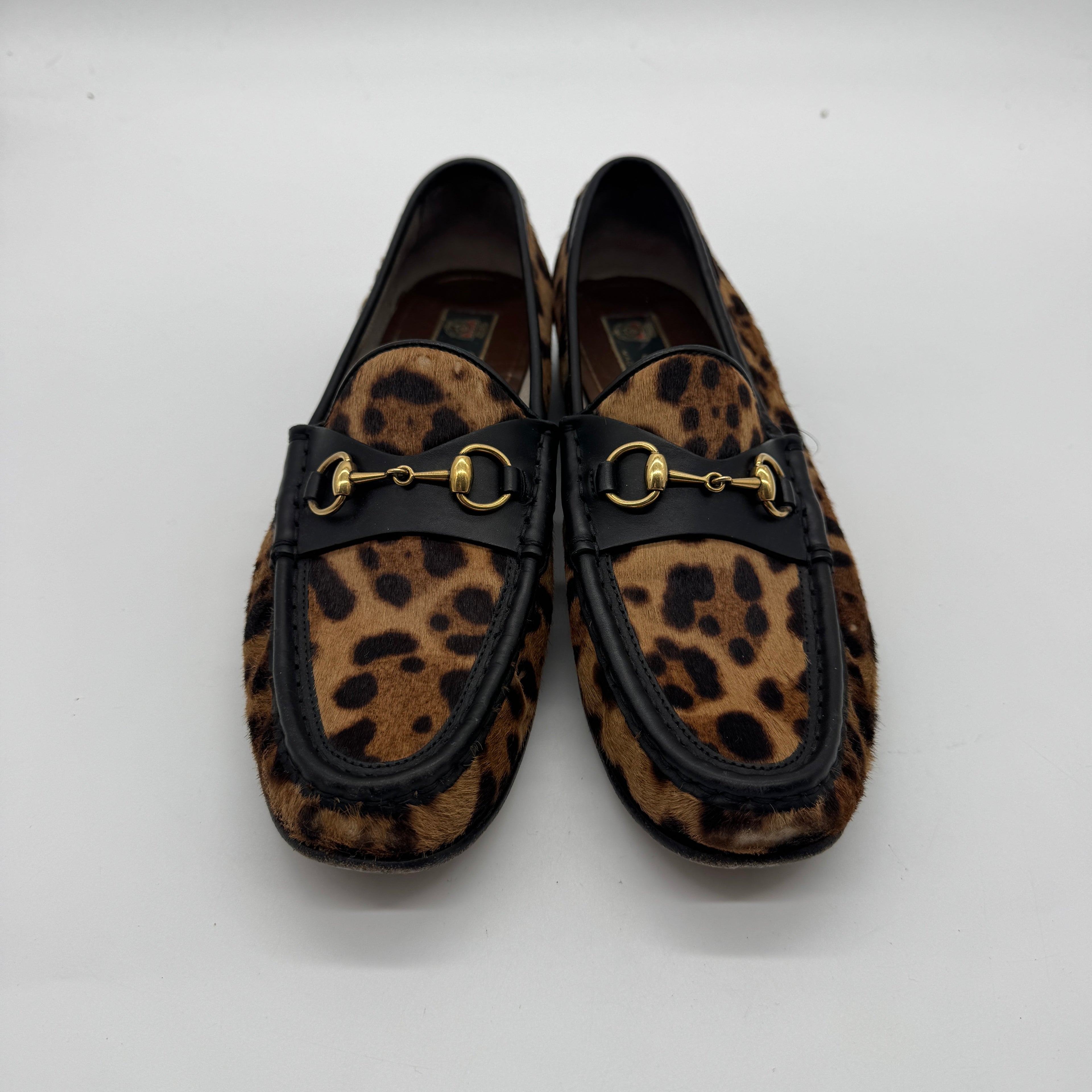 Gucci Leopard Print Loafers