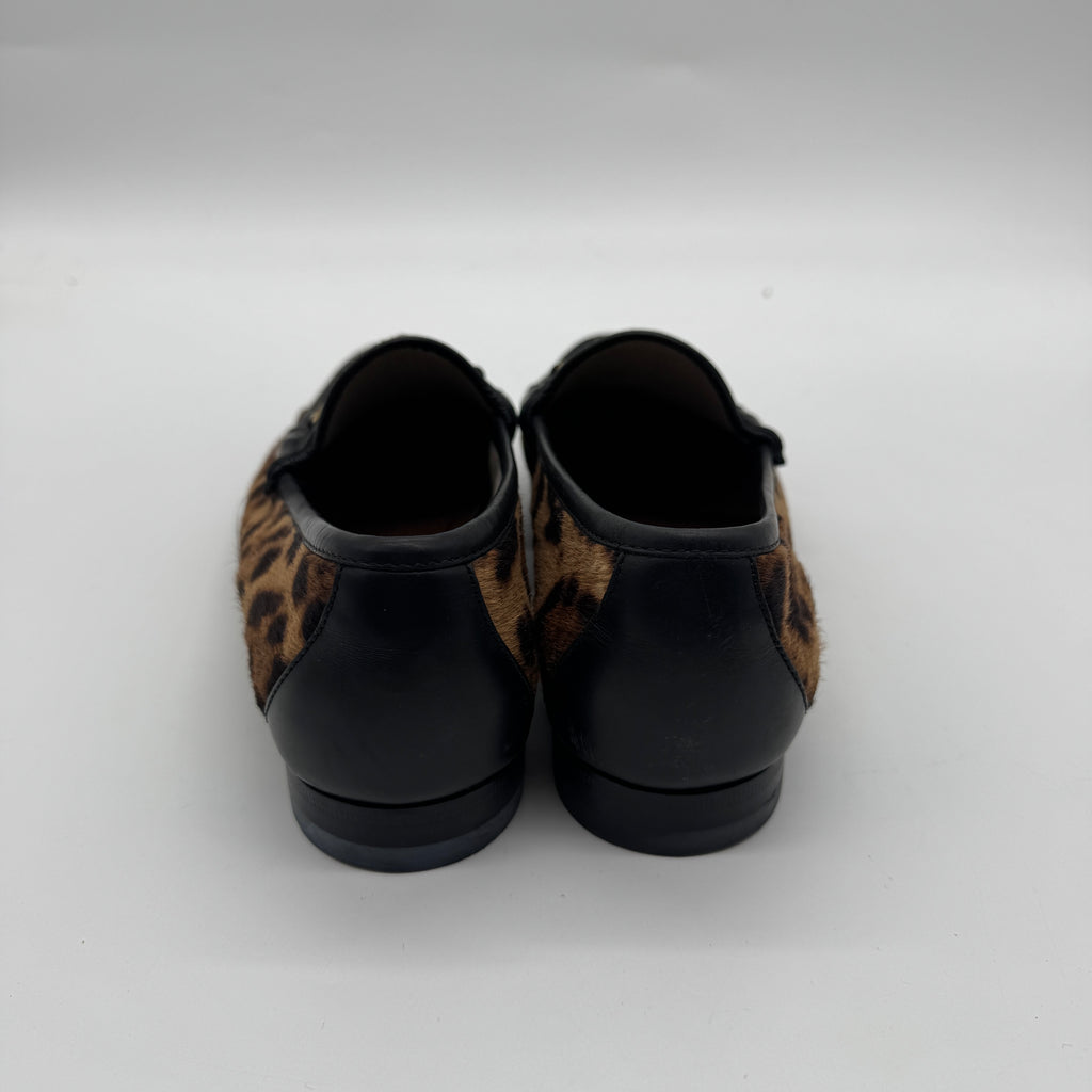 Gucci Leopard Print Loafers