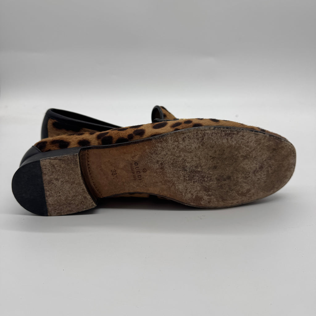 Gucci Leopard Print Loafers