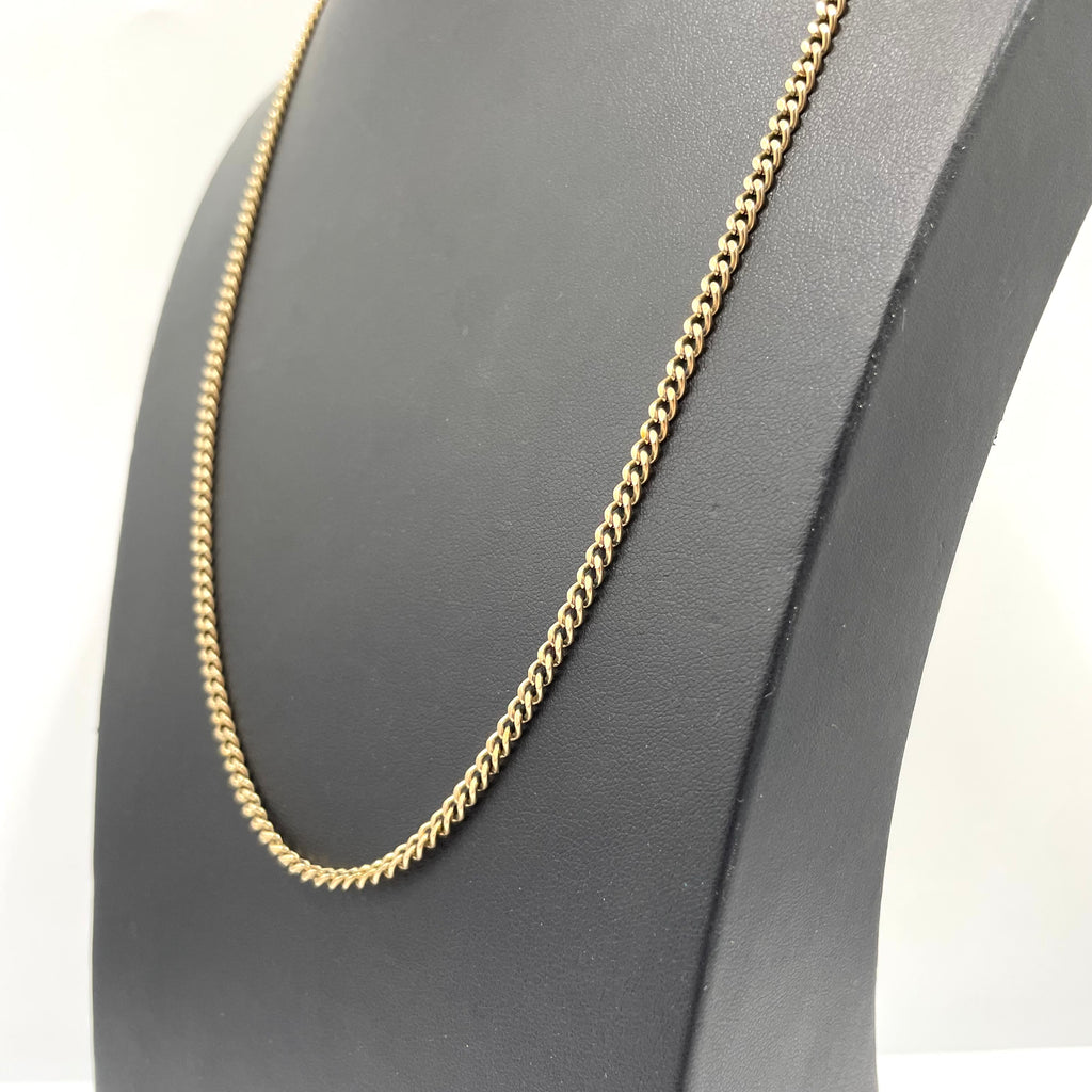 9CT Gold Curb Chain 24" 3mm