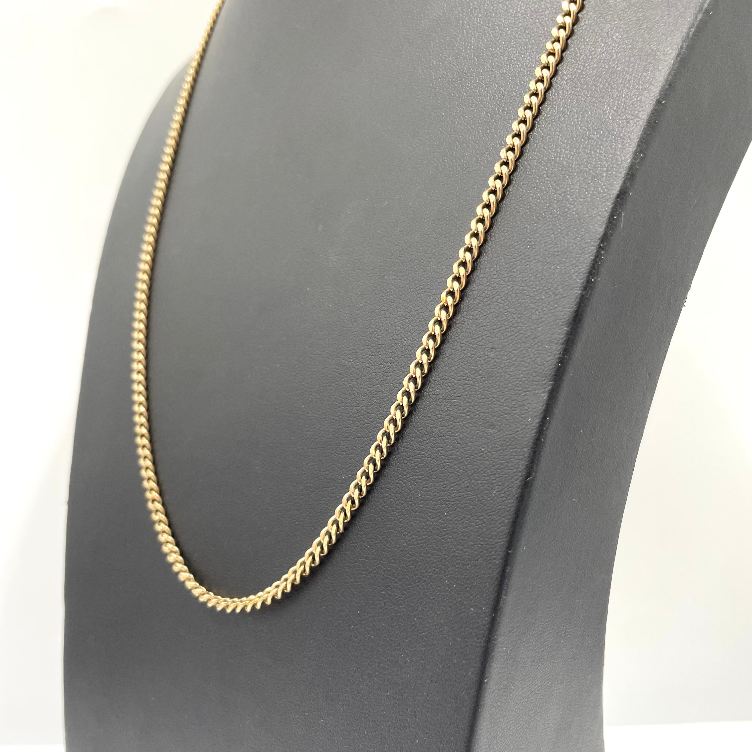 9CT Gold Curb Chain 24" 3mm