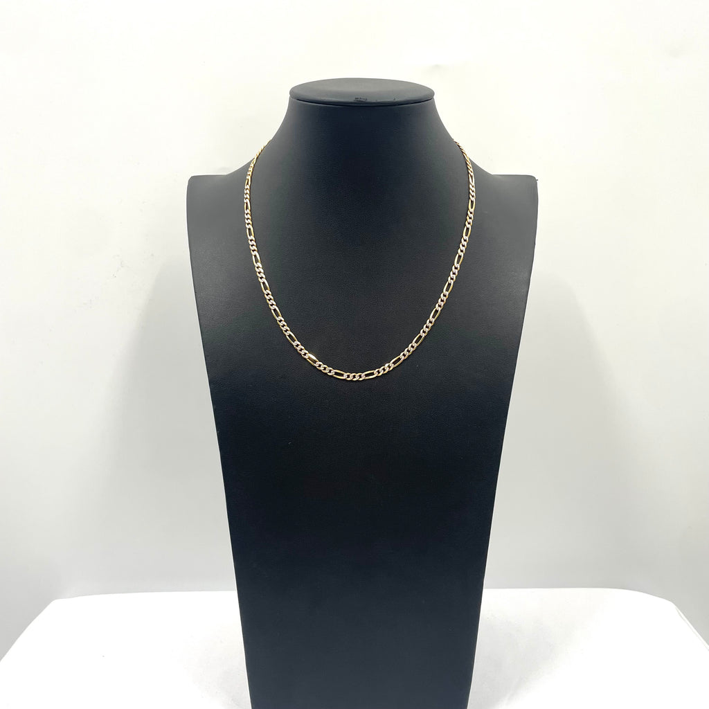 9CT Gold Figaro Link Chain 18" 3mm