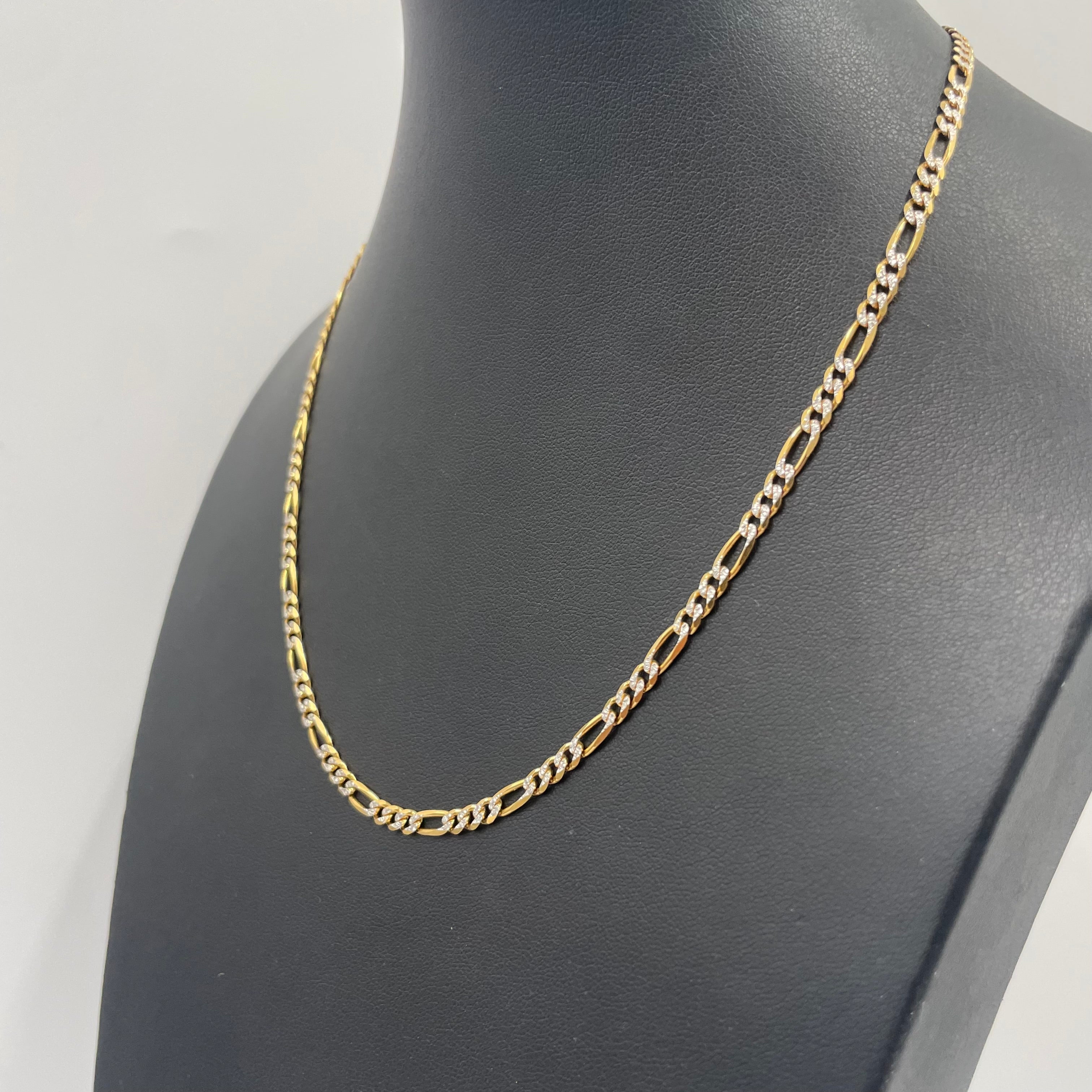9CT Gold Figaro Link Chain 18" 3mm