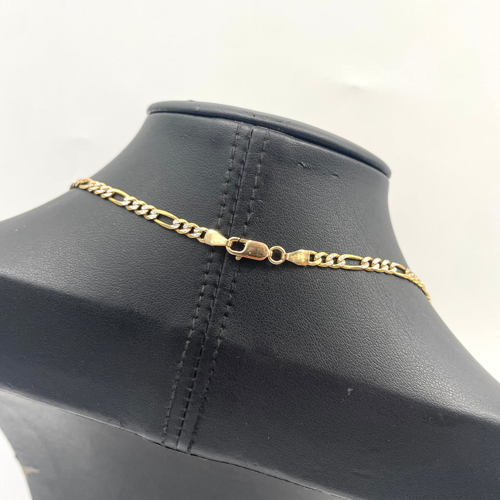 9CT Gold Figaro Link Chain 18" 3mm