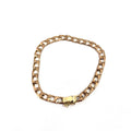 9CT Rose Gold Box Curb Bracelet 8.5" 5mm