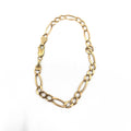 9CT Rose Gold Figaro Bracelet 7.5" 4mm