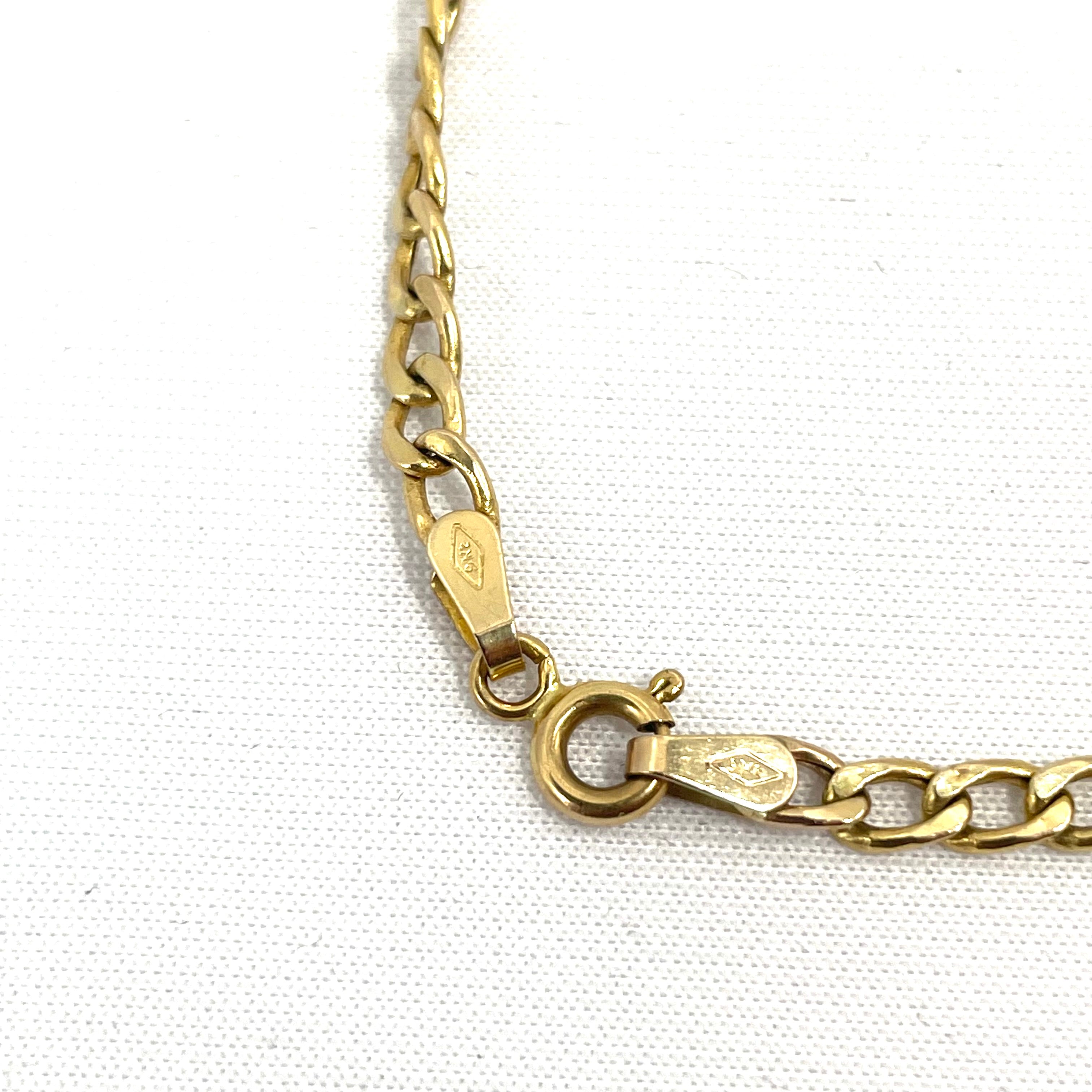 9CT Gold Curb Link Bracelet 8" 3mm