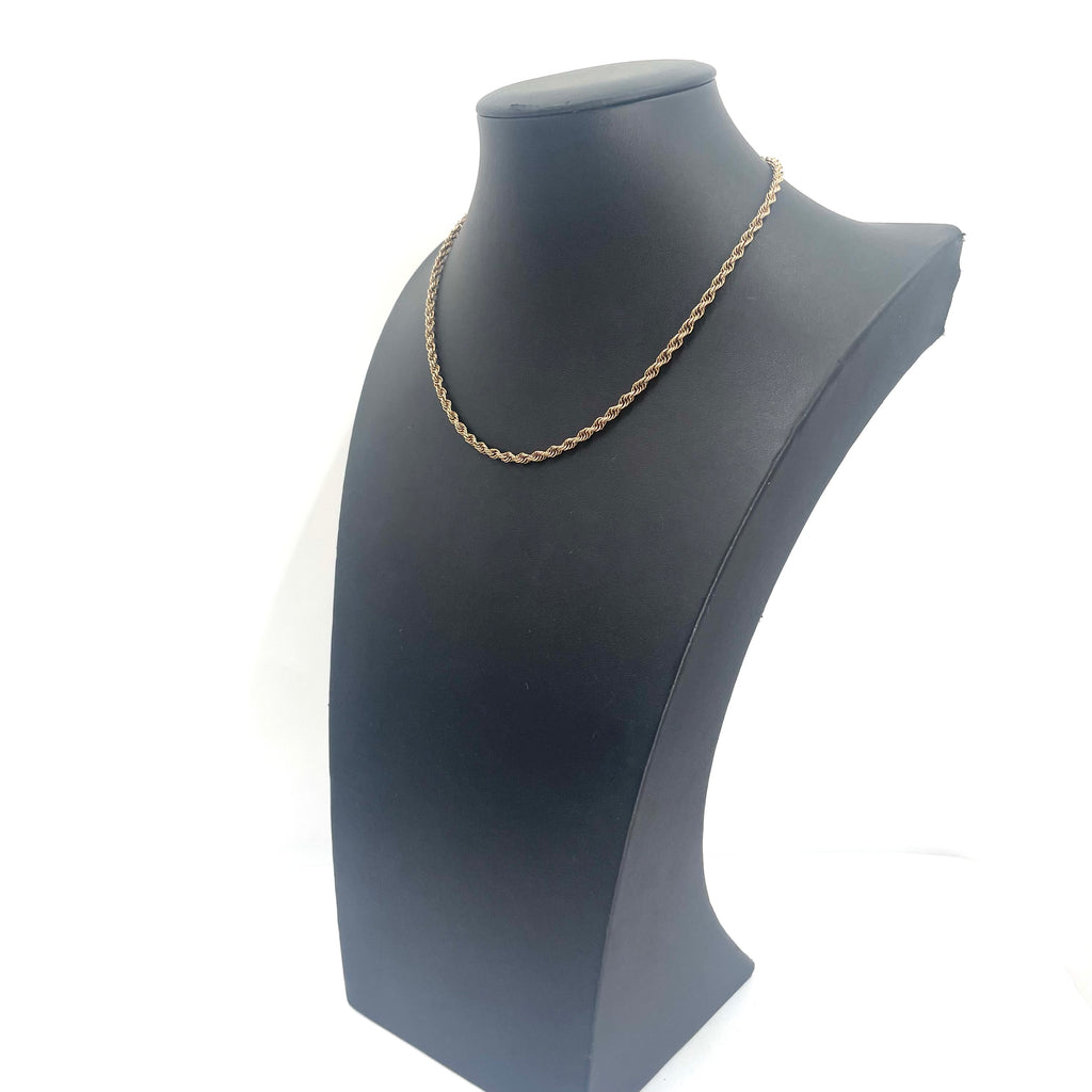 9ct Gold Rope Chain 16" 3mm
