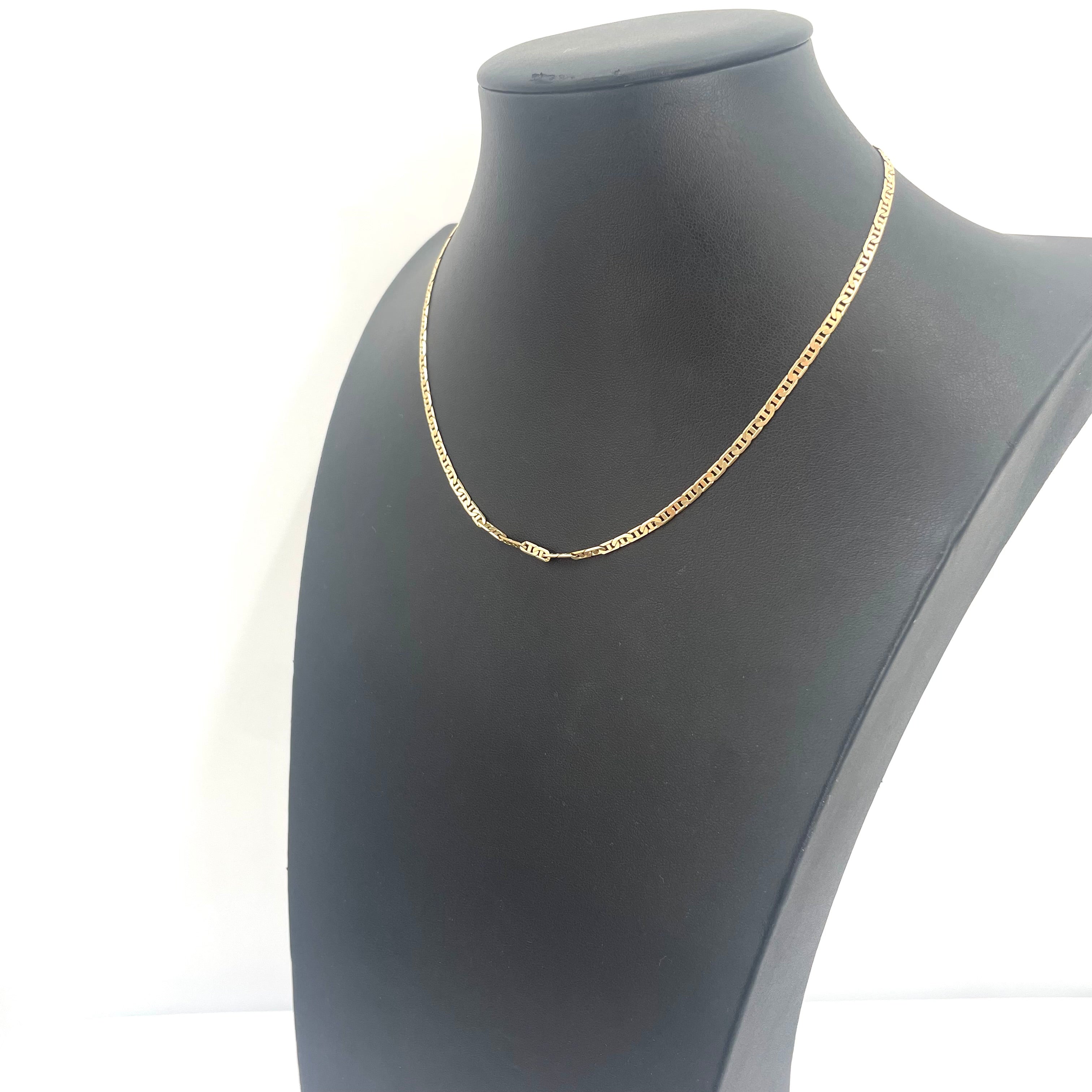 9ct Gold Gucci Link Chain 16" 2mm